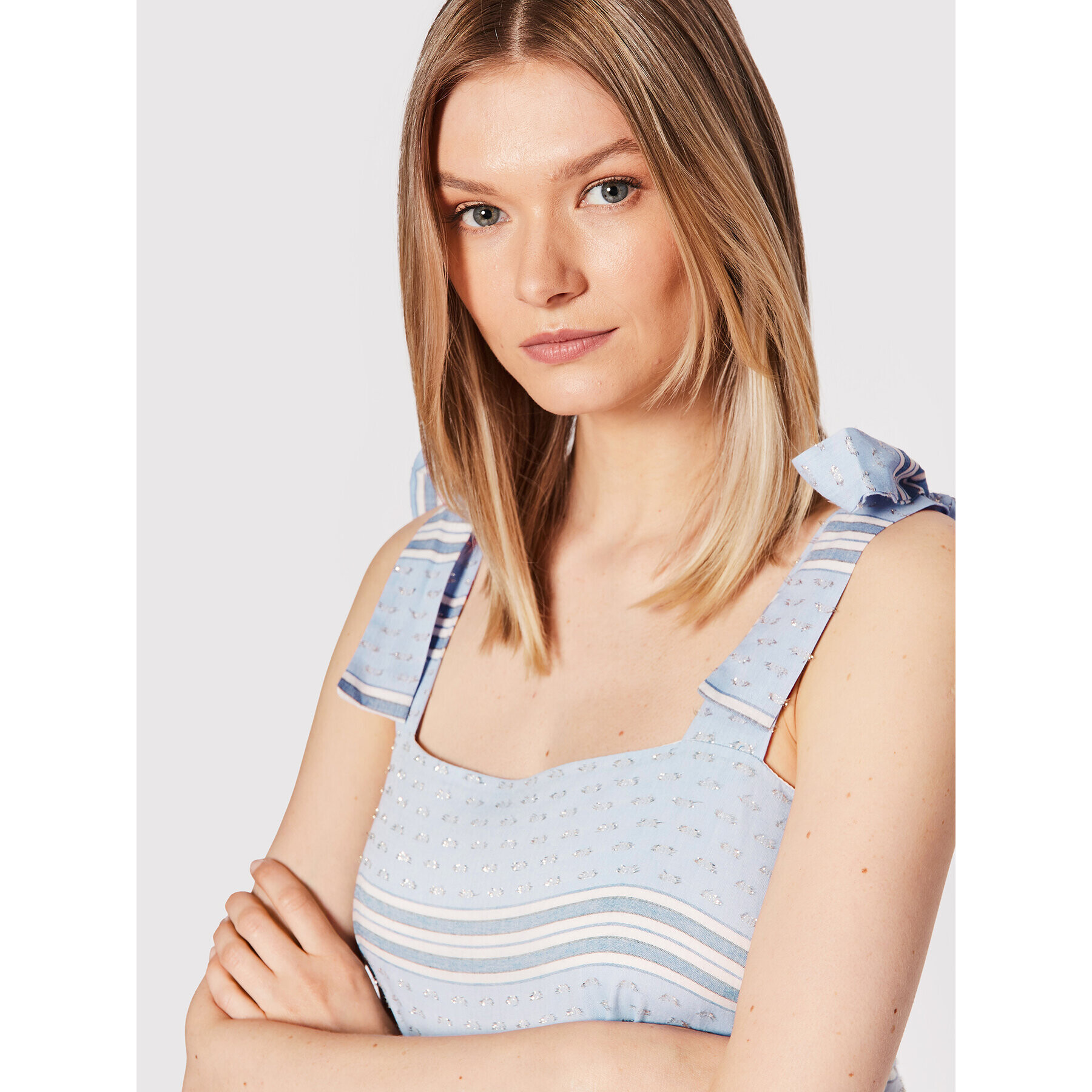 Dixie Лятна рокля AGU2RCO Син Relaxed Fit - Pepit.bg