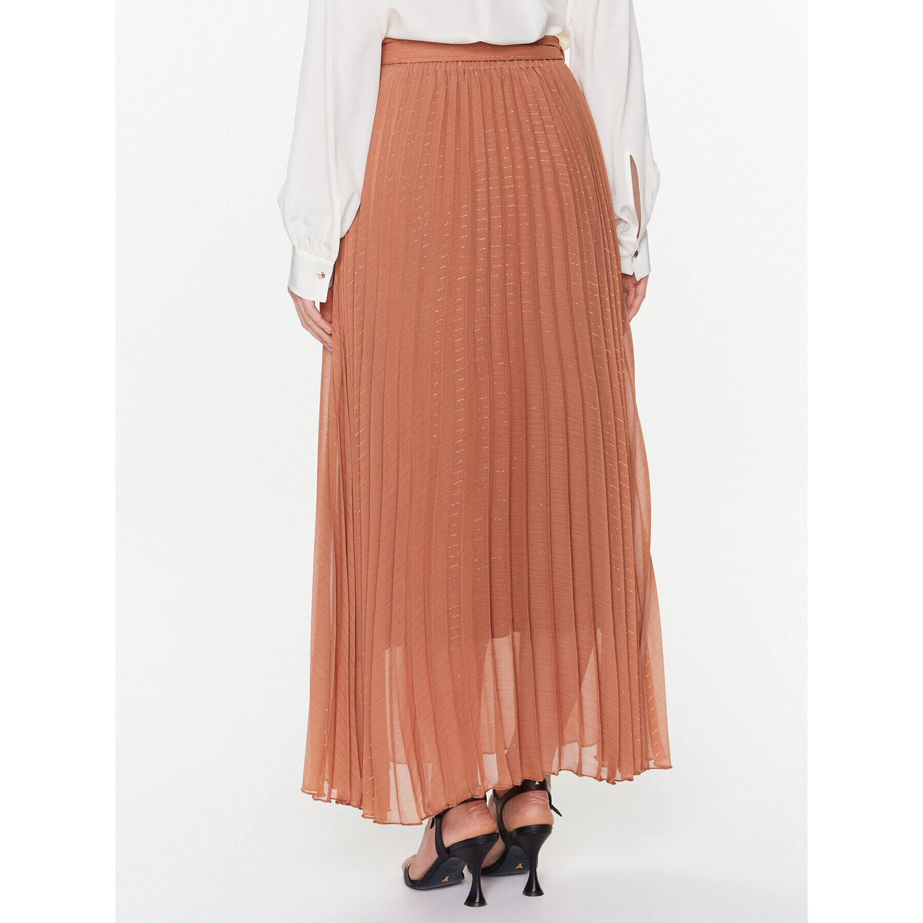 Dixie Плисирана пола G319V007A Кафяв Regular Fit - Pepit.bg