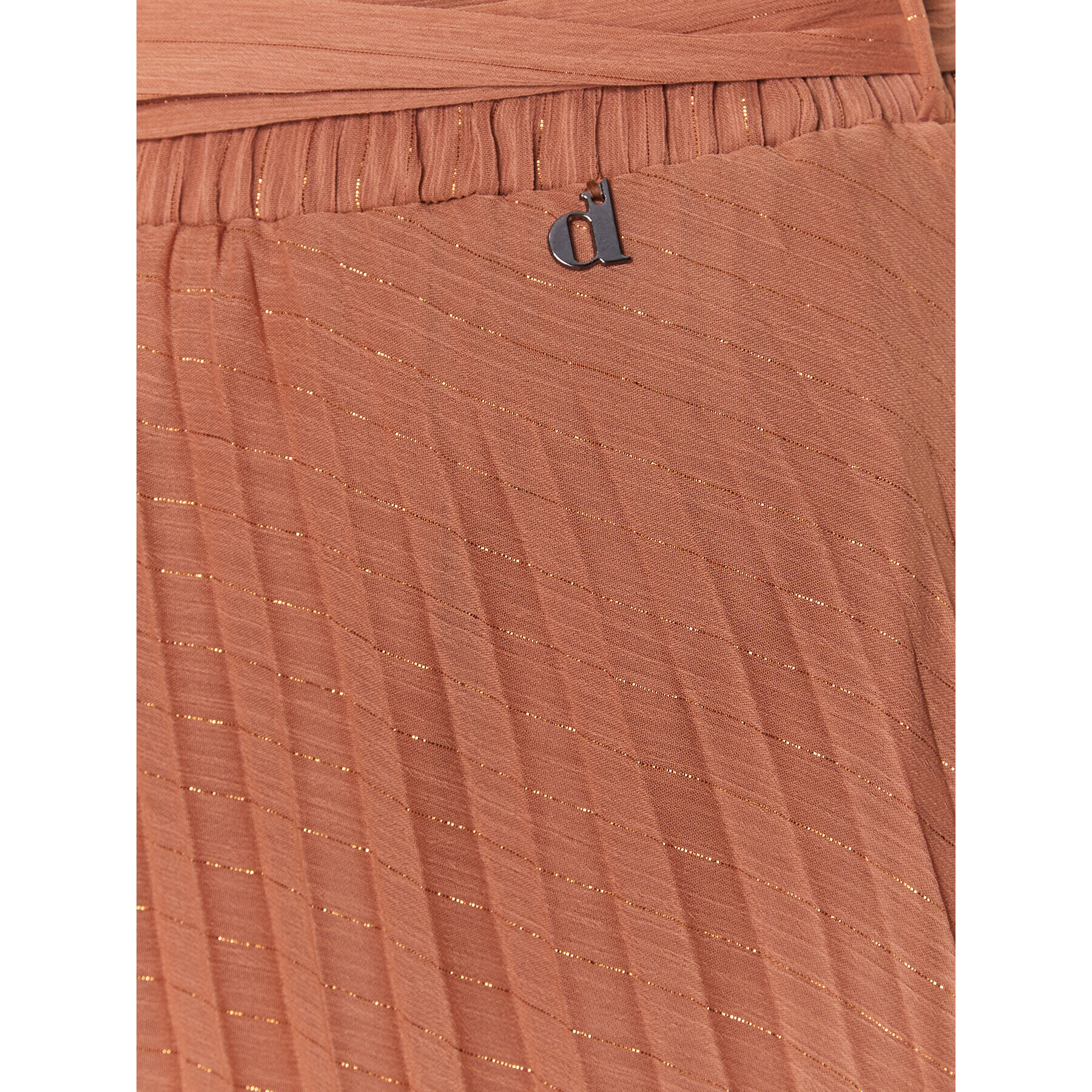 Dixie Плисирана пола G319V007A Кафяв Regular Fit - Pepit.bg
