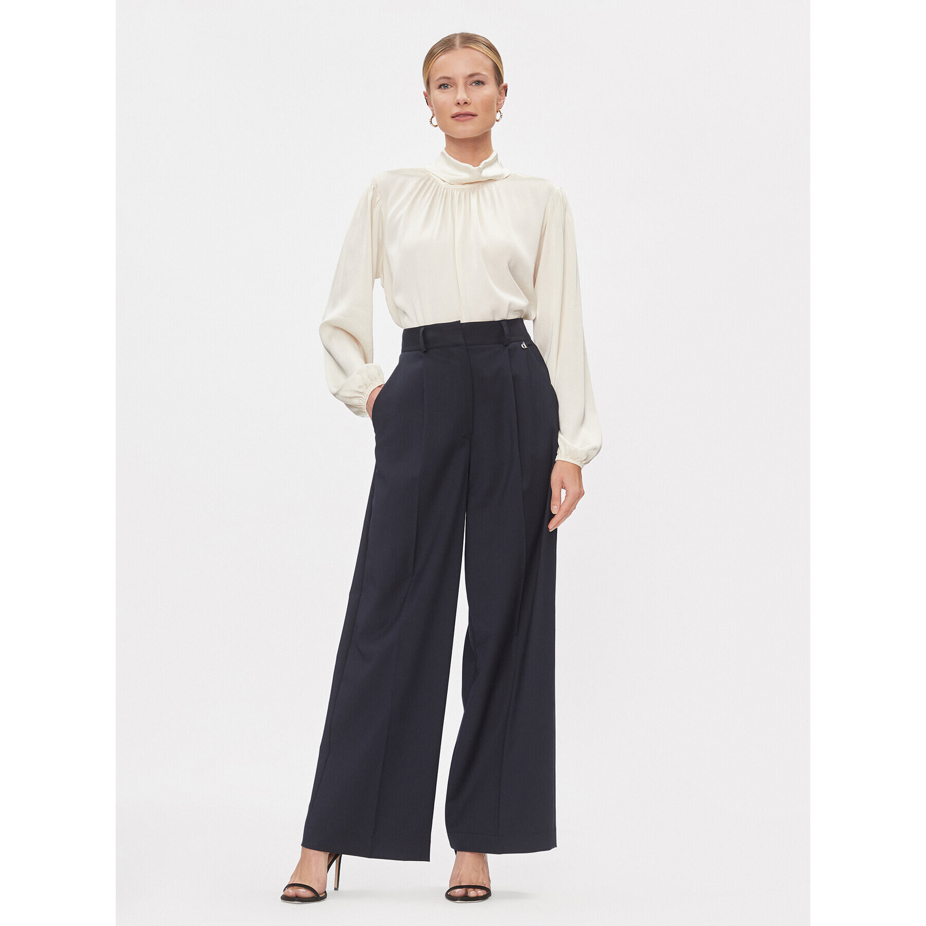 Dixie Текстилни панталони PCHSVCGA Тъмносин Relaxed Fit - Pepit.bg