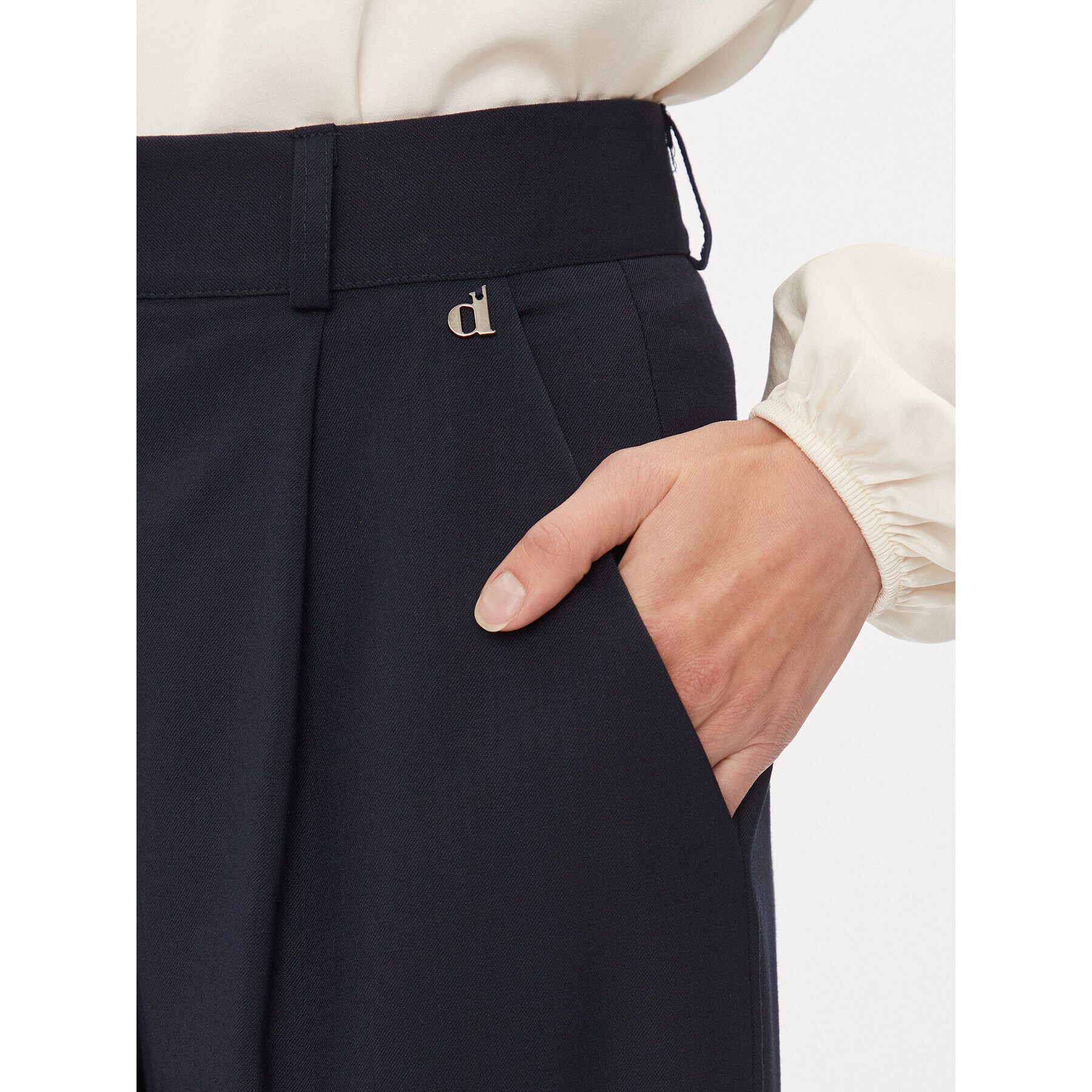 Dixie Текстилни панталони PCHSVCGA Тъмносин Relaxed Fit - Pepit.bg