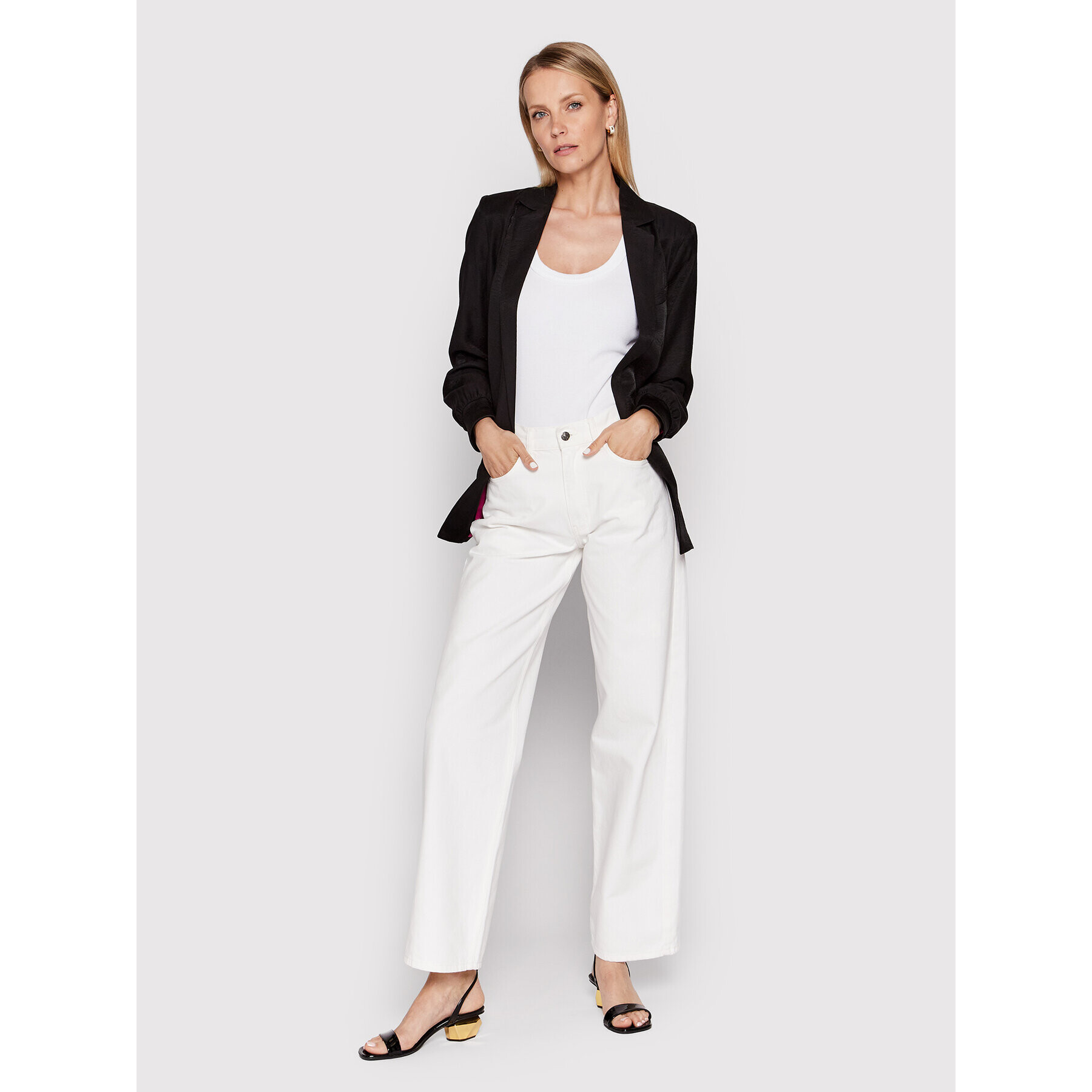 DKNY Сако P1JCTL02 Черен Regular Fit - Pepit.bg