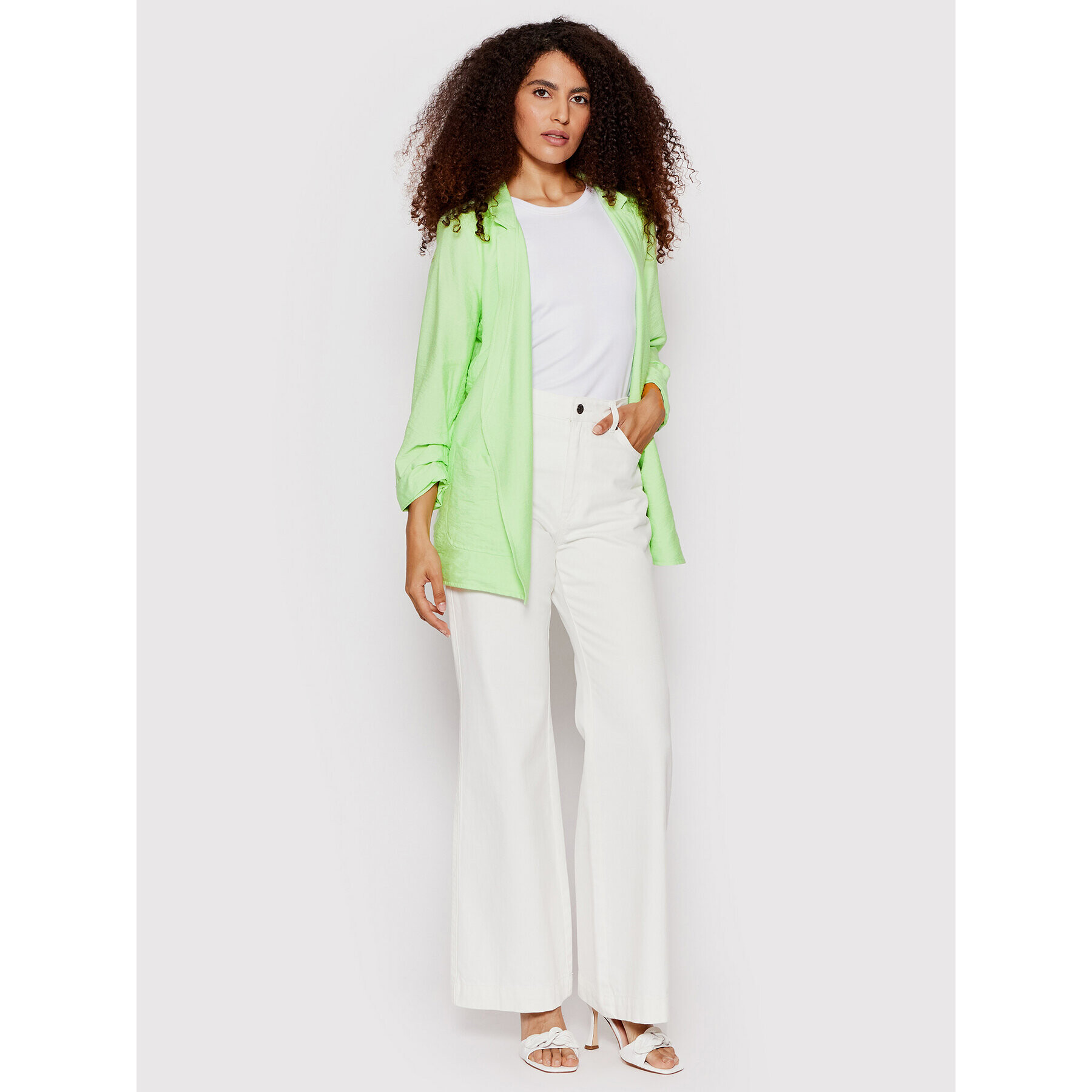 DKNY Сако P2AC7M20 Зелен Regular Fit - Pepit.bg