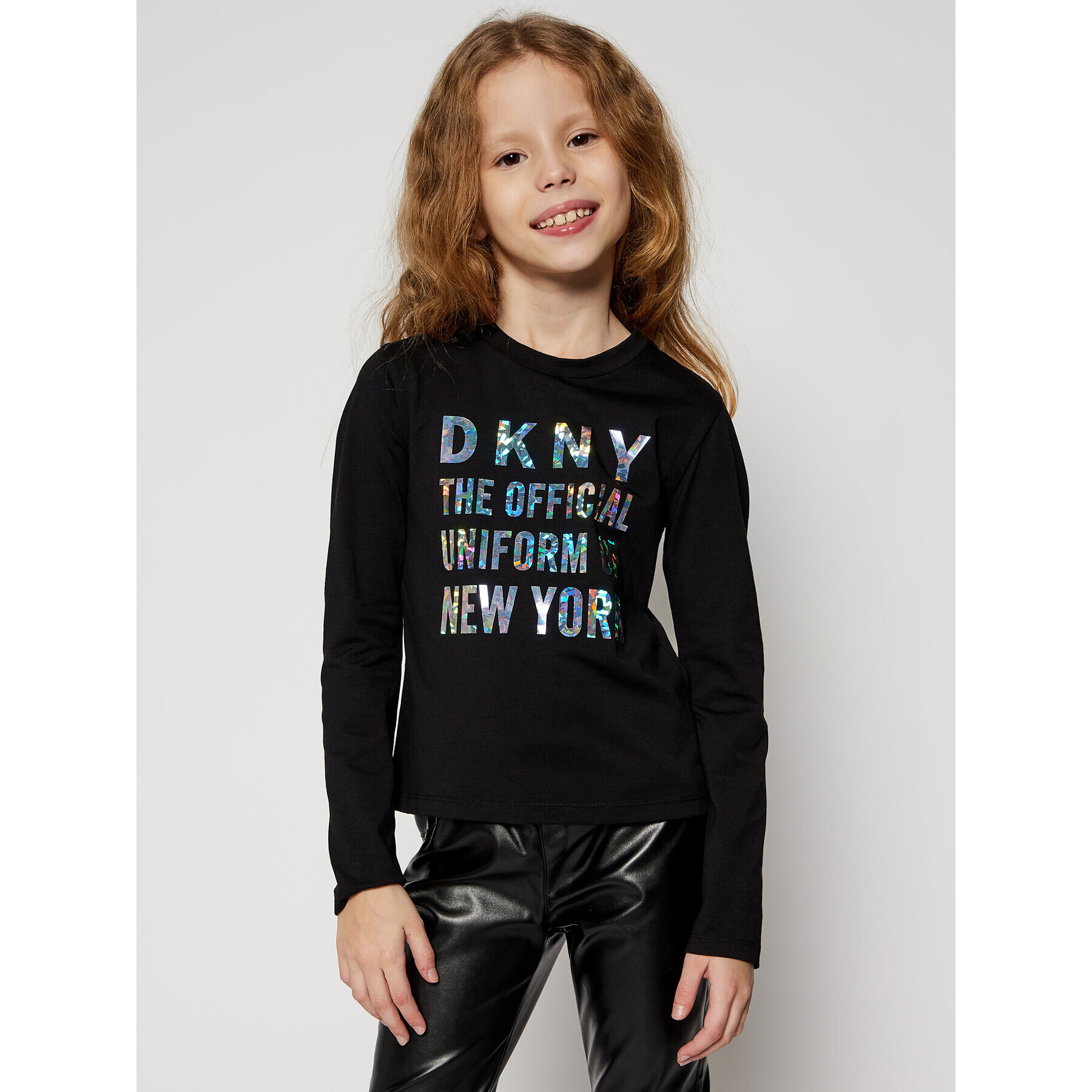 DKNY Блуза D35Q81 S Черен Regular Fit - Pepit.bg