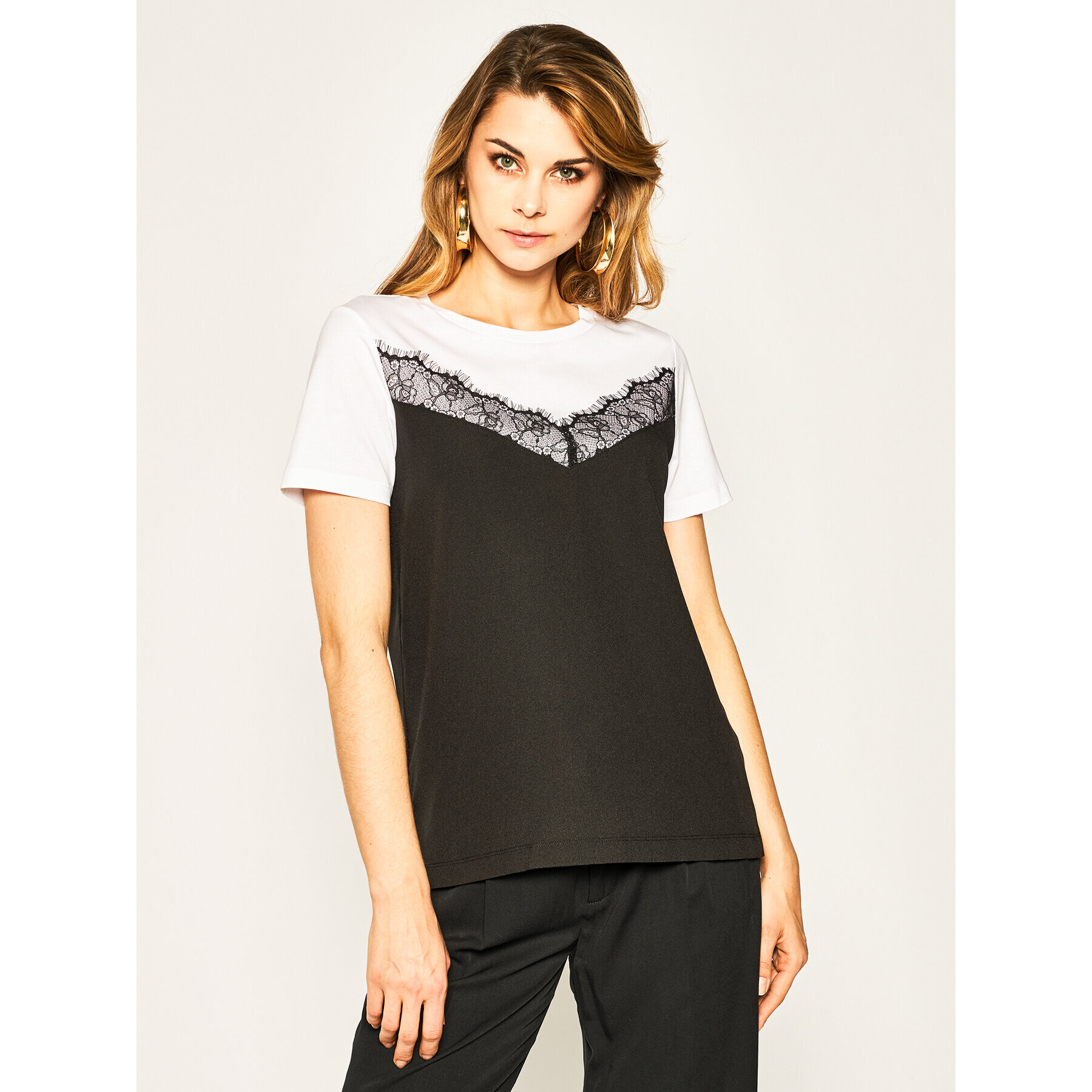 DKNY Блуза P0BH7FMJ Черен Regular Fit - Pepit.bg