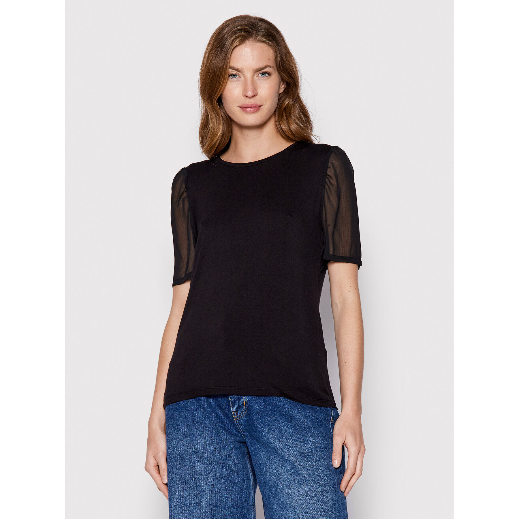 DKNY Блуза P21H7ILY Черен Regular Fit - Pepit.bg