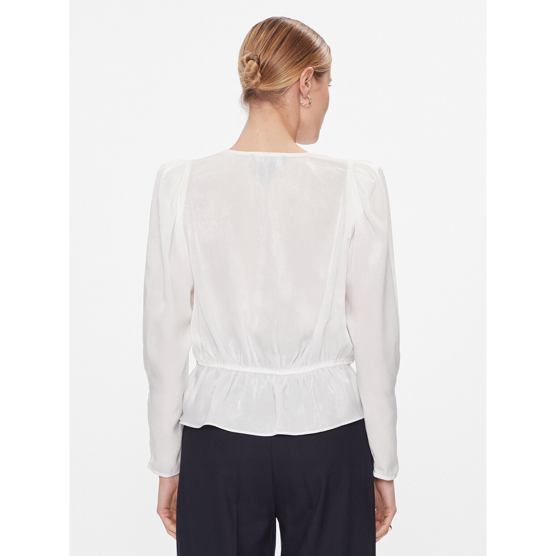 DKNY Блуза P34ANQ01 Бял Regular Fit - Pepit.bg