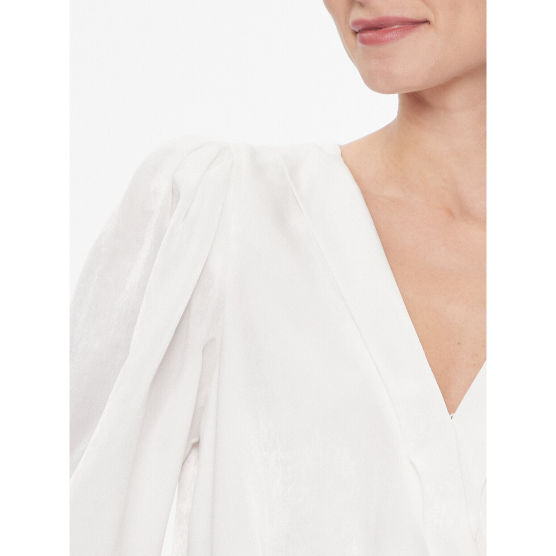 DKNY Блуза P34ANQ01 Бял Regular Fit - Pepit.bg