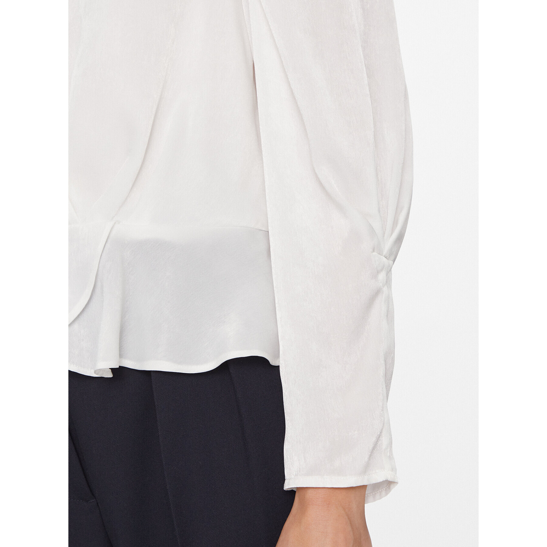 DKNY Блуза P34ANQ01 Бял Regular Fit - Pepit.bg