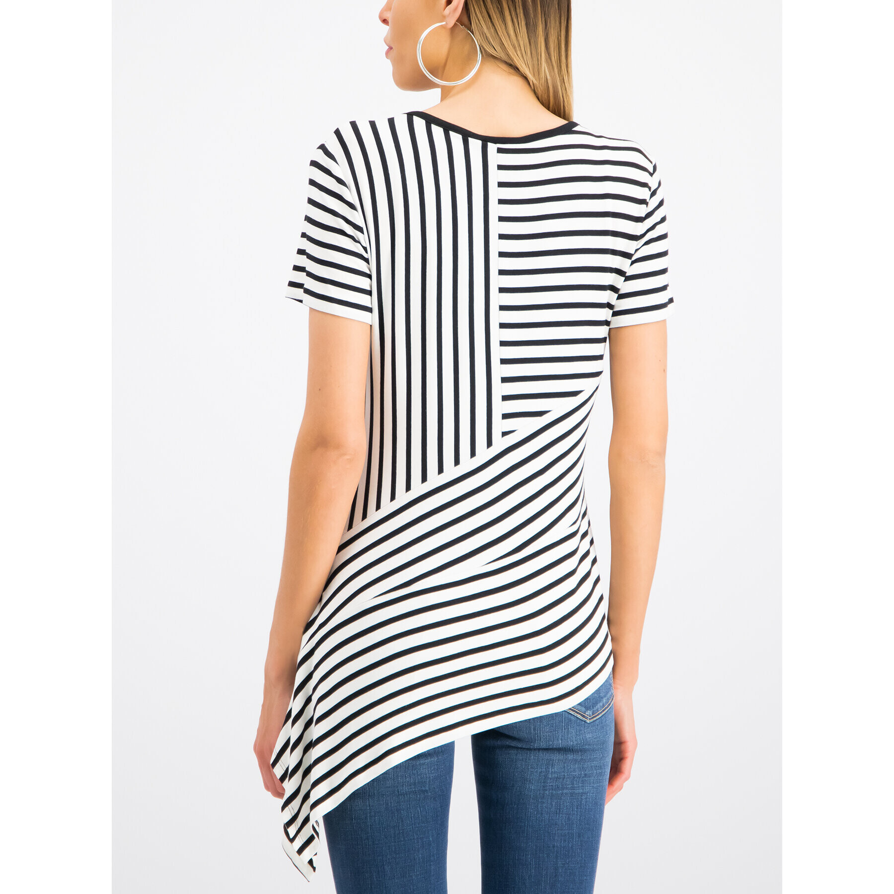 DKNY Блуза P9BHJAXI Бял Regular Fit - Pepit.bg