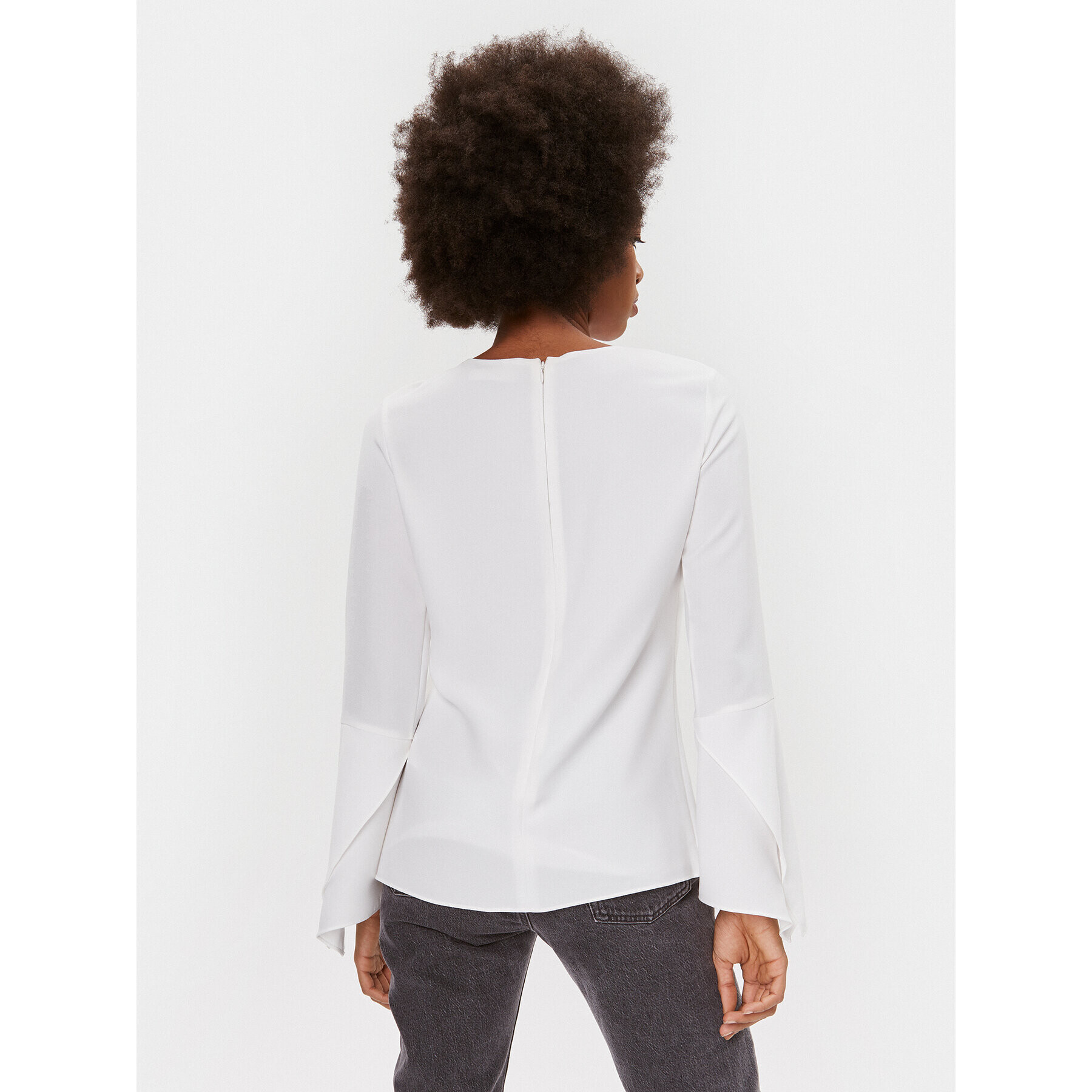 DKNY Блуза UI3T2180 Екрю Regular Fit - Pepit.bg