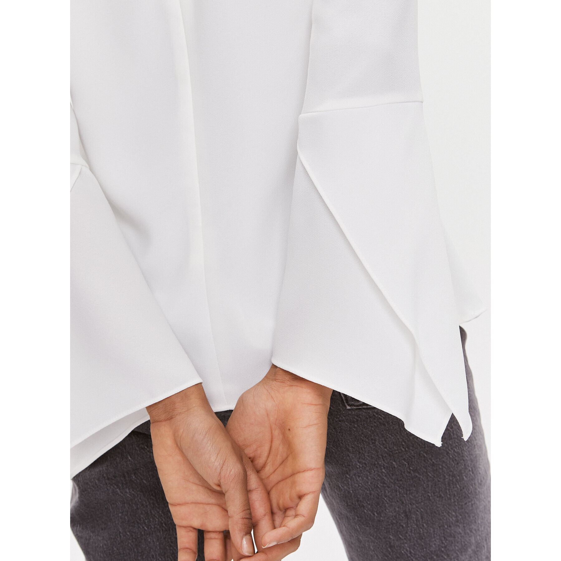 DKNY Блуза UI3T2180 Екрю Regular Fit - Pepit.bg