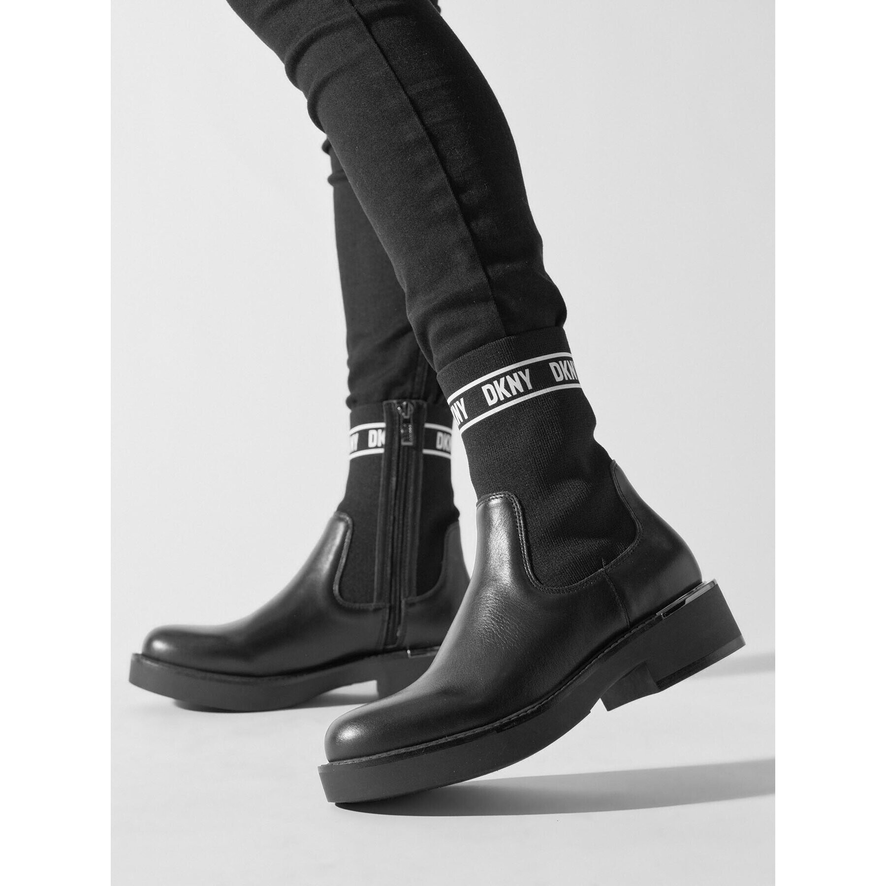 DKNY Боти Tully K3317661 Черен - Pepit.bg