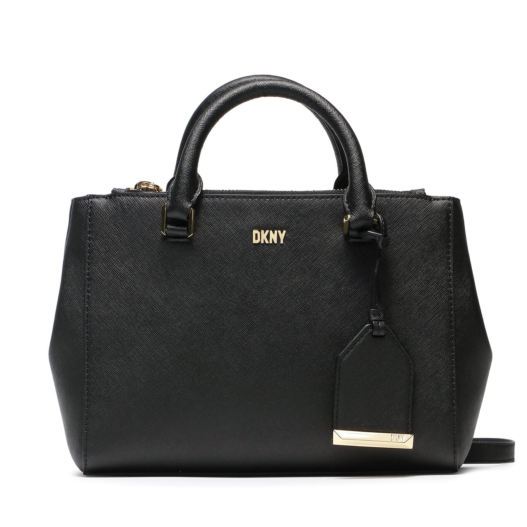 DKNY Дамска чанта Belle Sm Satchel R33D1Y77 Черен - Pepit.bg