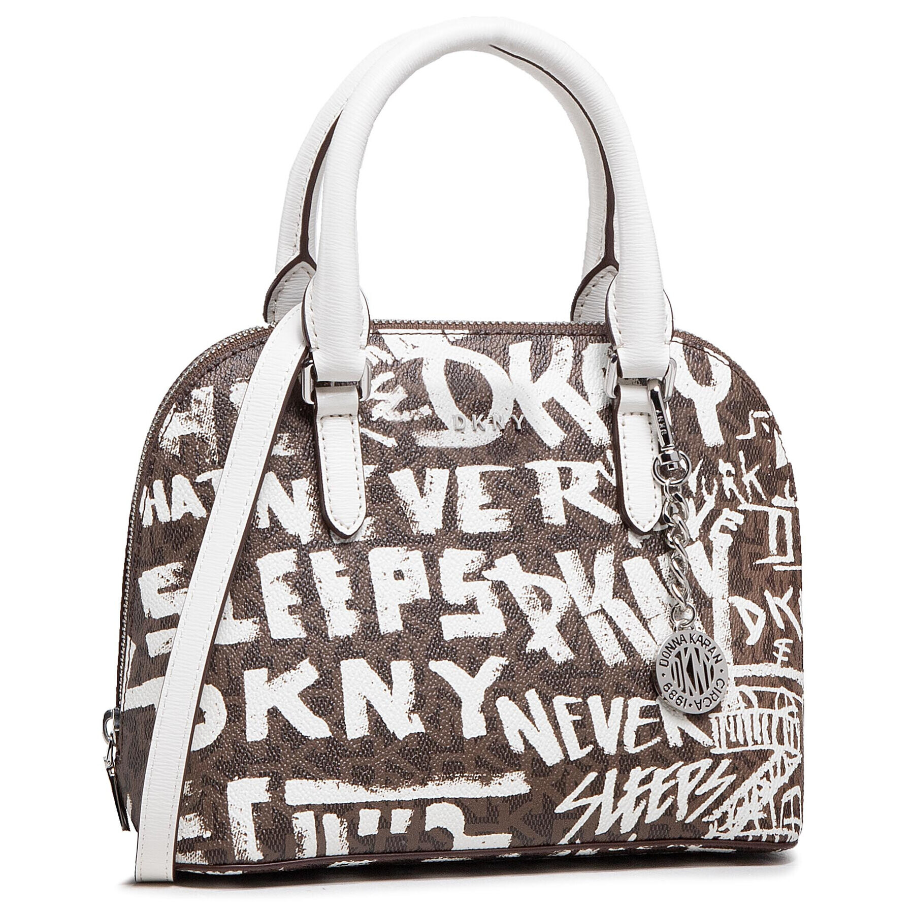 DKNY Дамска чанта Bryant-Dome Satchel R11DID39 Кафяв - Pepit.bg