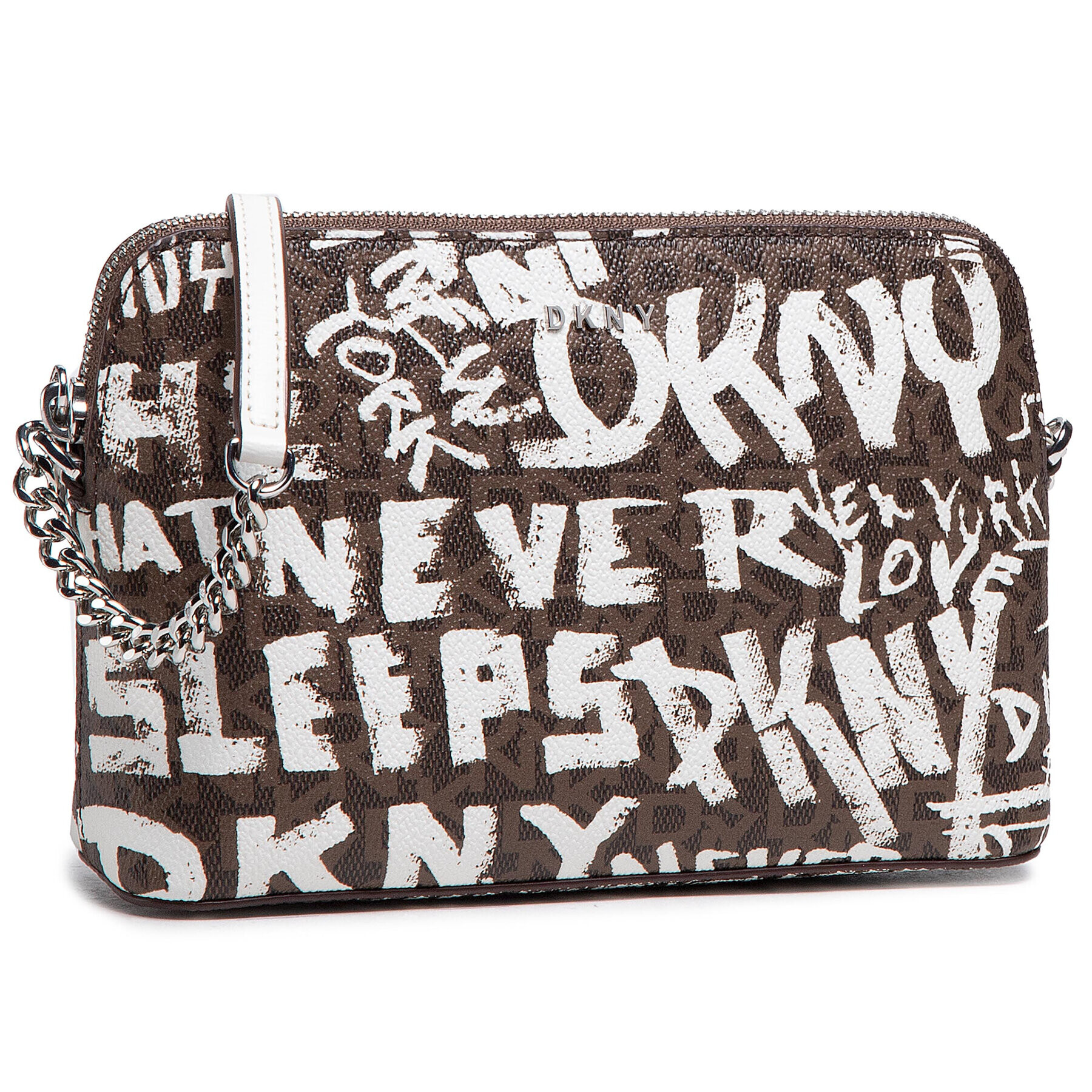 DKNY Дамска чанта Brylant Dome Crossbody R11EI655 UDI Кафяв - Pepit.bg