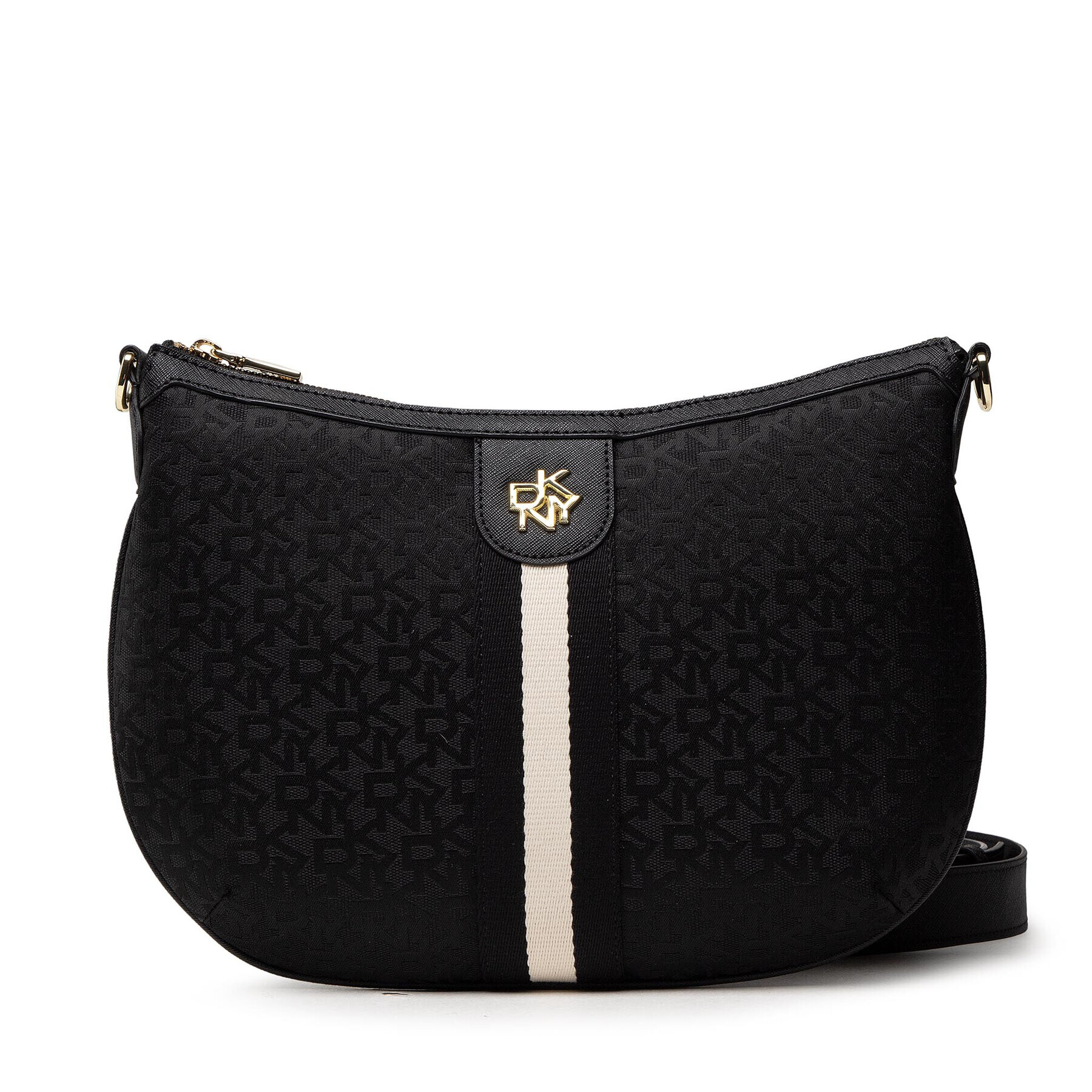 DKNY Дамска чанта Carol Saddle Cbody R12EFM62 Черен - Pepit.bg