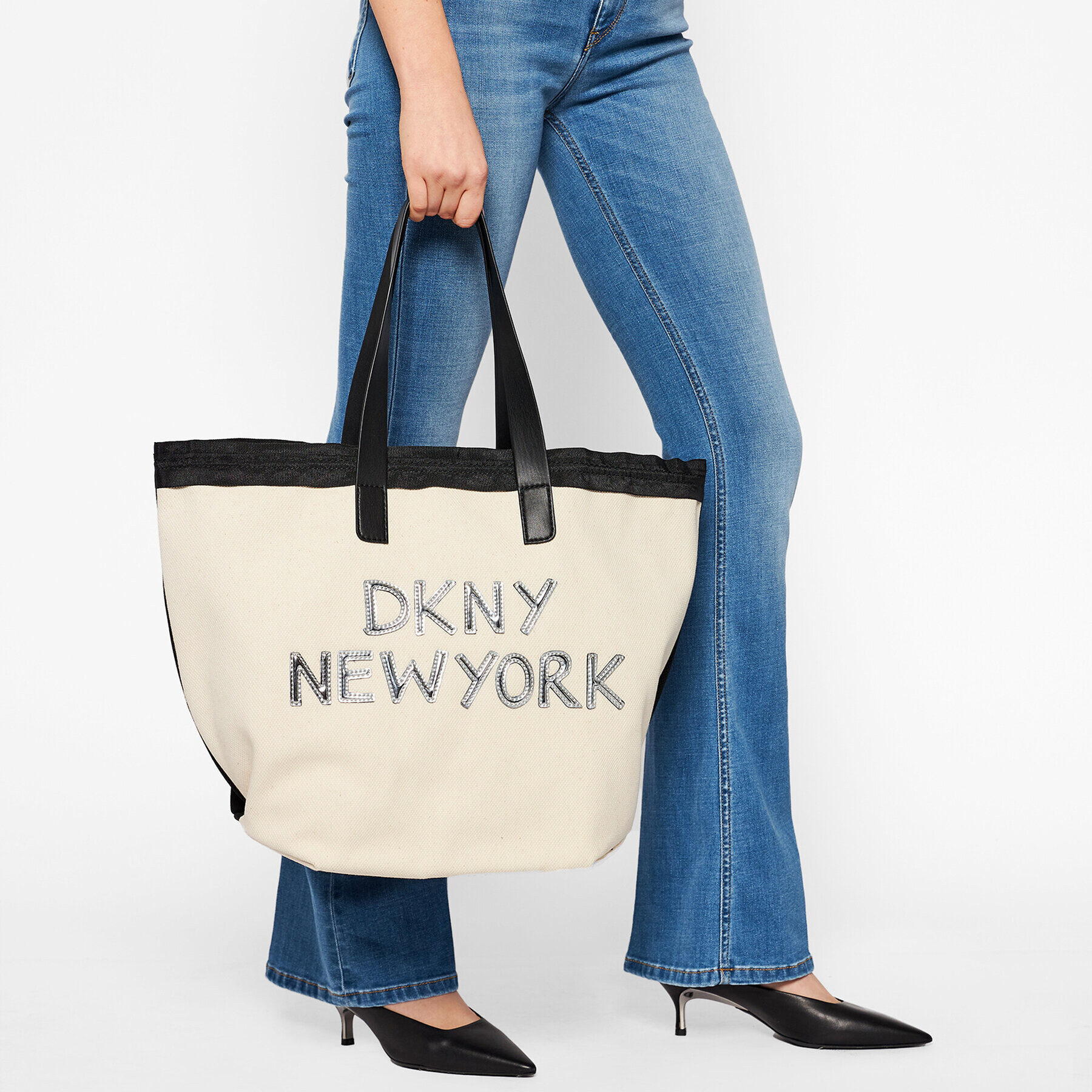 DKNY Дамска чанта Cori-Shopper R01ADG93 Бежов - Pepit.bg