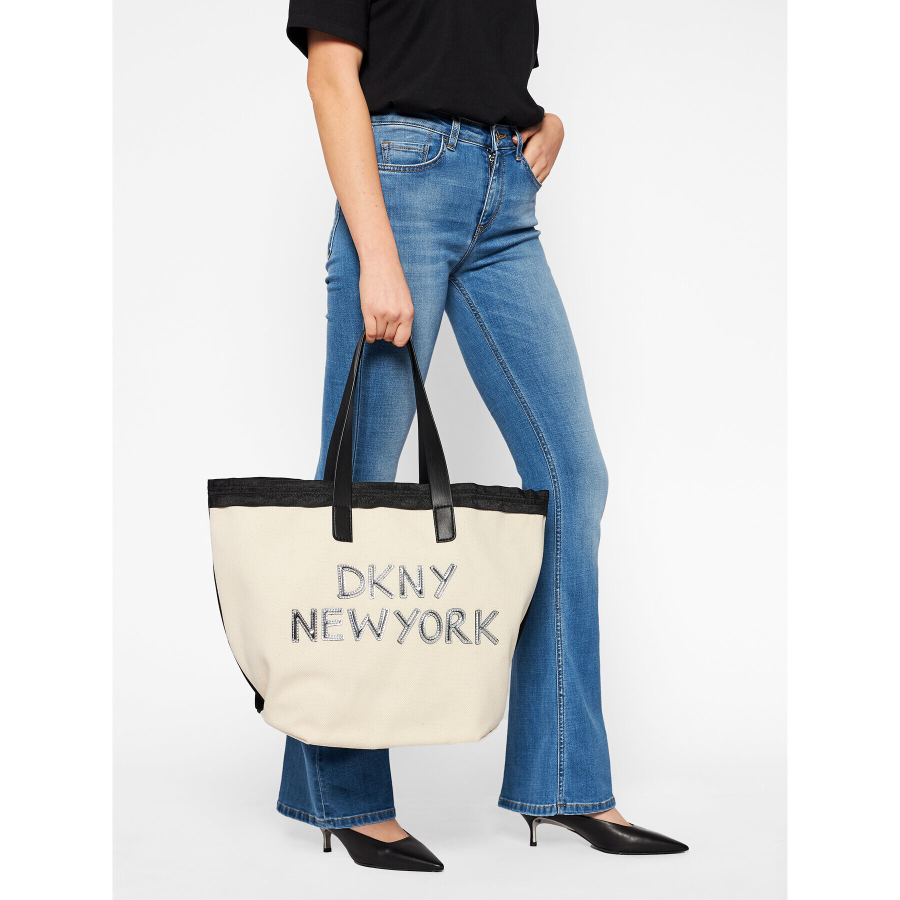 DKNY Дамска чанта Cori-Shopper R01ADG93 Бежов - Pepit.bg