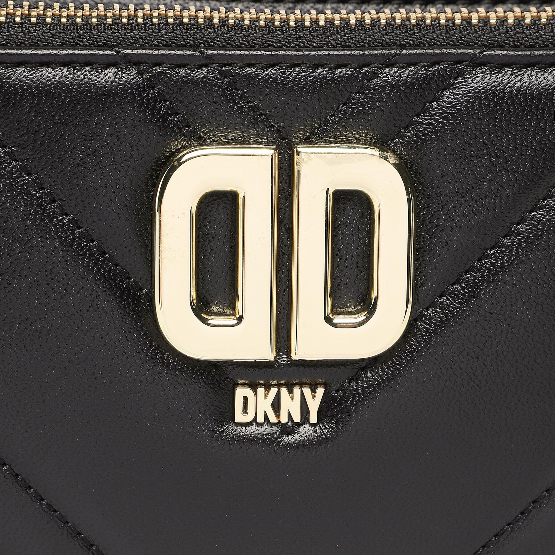 DKNY Дамска чанта Delphine Dbl Zip Cbo R23EBG29 Черен - Pepit.bg