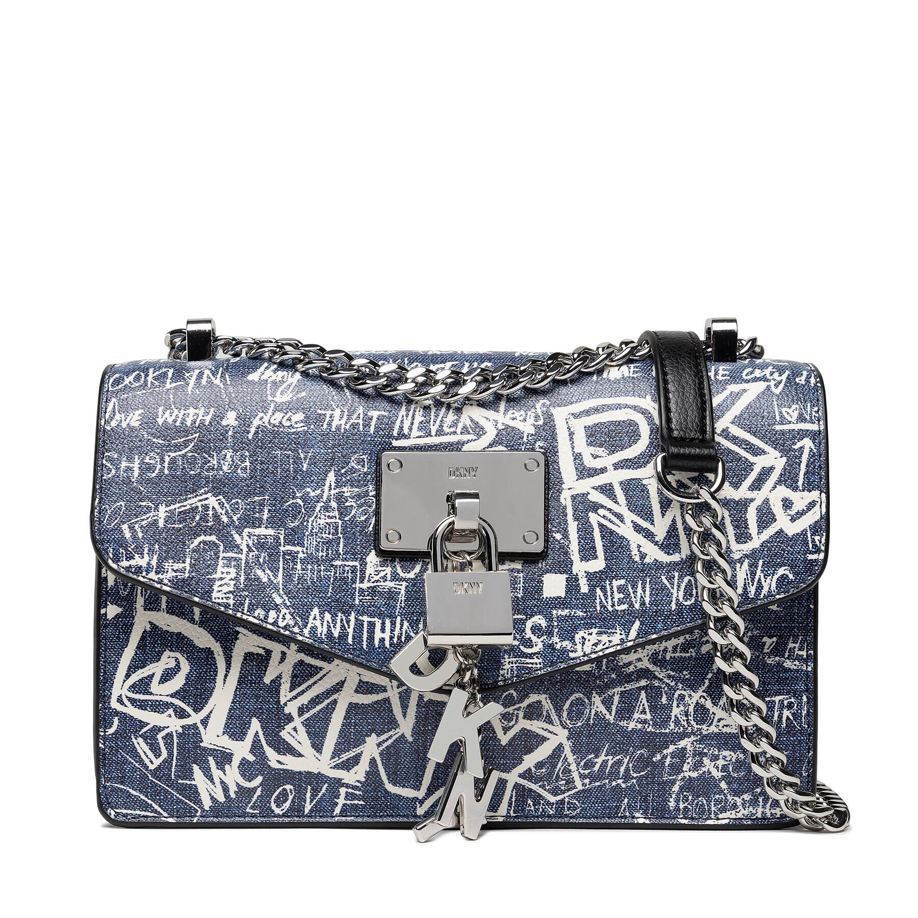 DKNY Дамска чанта Elissa Sm Shoulder B R223IC81 Син - Pepit.bg