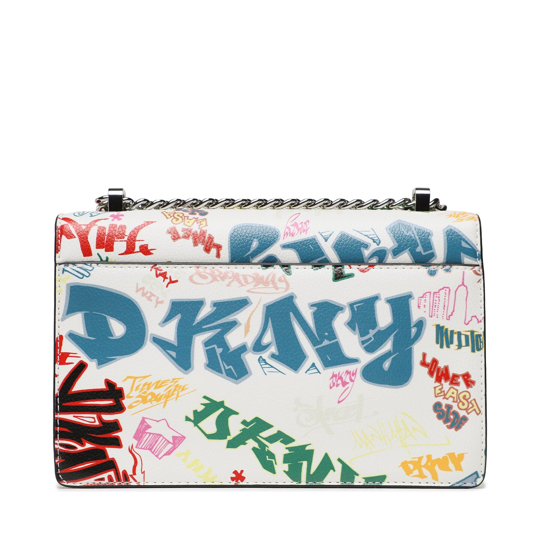 DKNY Дамска чанта Elissa Sm Shoulder B R243IC81 Бял - Pepit.bg