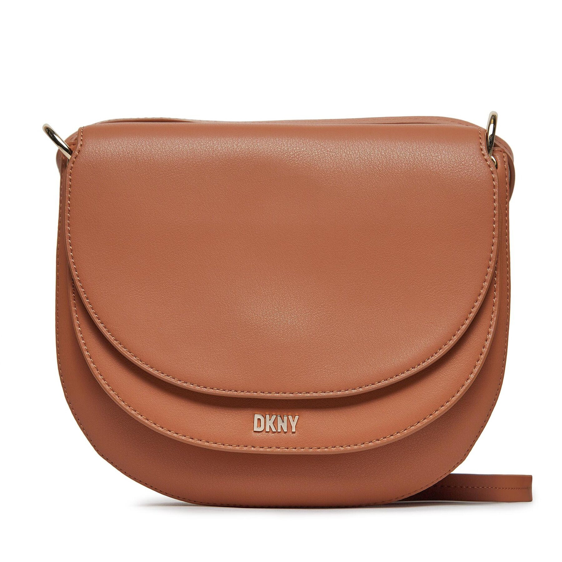 DKNY Дамска чанта Gramercy Md Flap Cbo R33ECY38 Кафяв - Pepit.bg