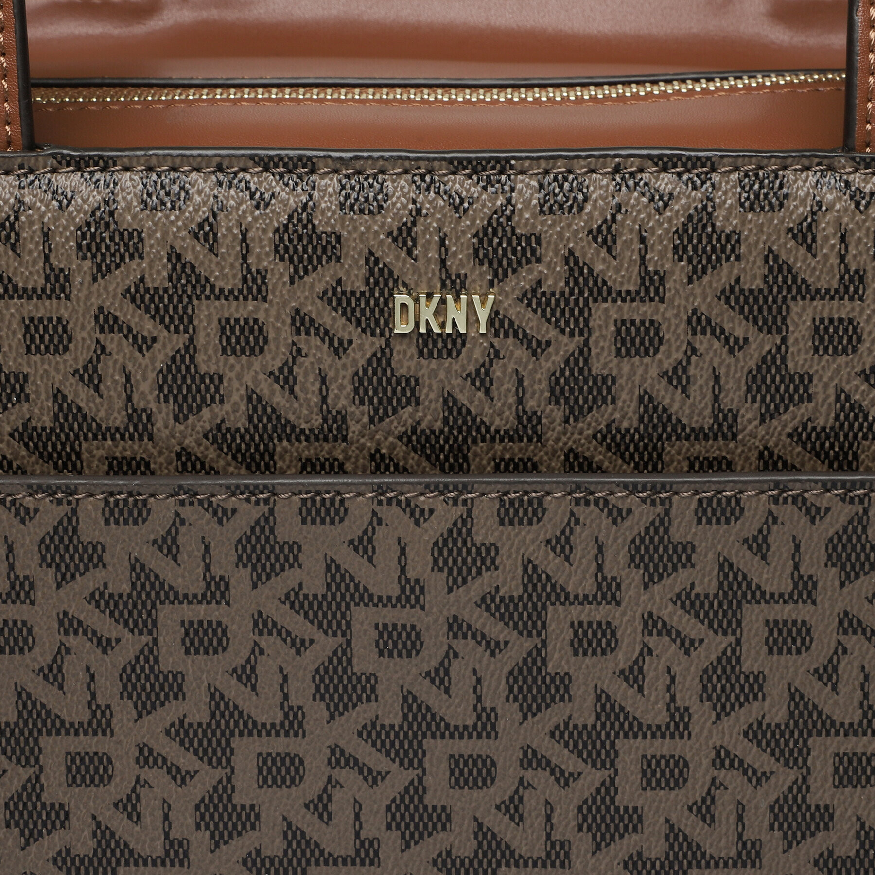 DKNY Дамска чанта Jeanne Tote R31AJX14 Кафяв - Pepit.bg