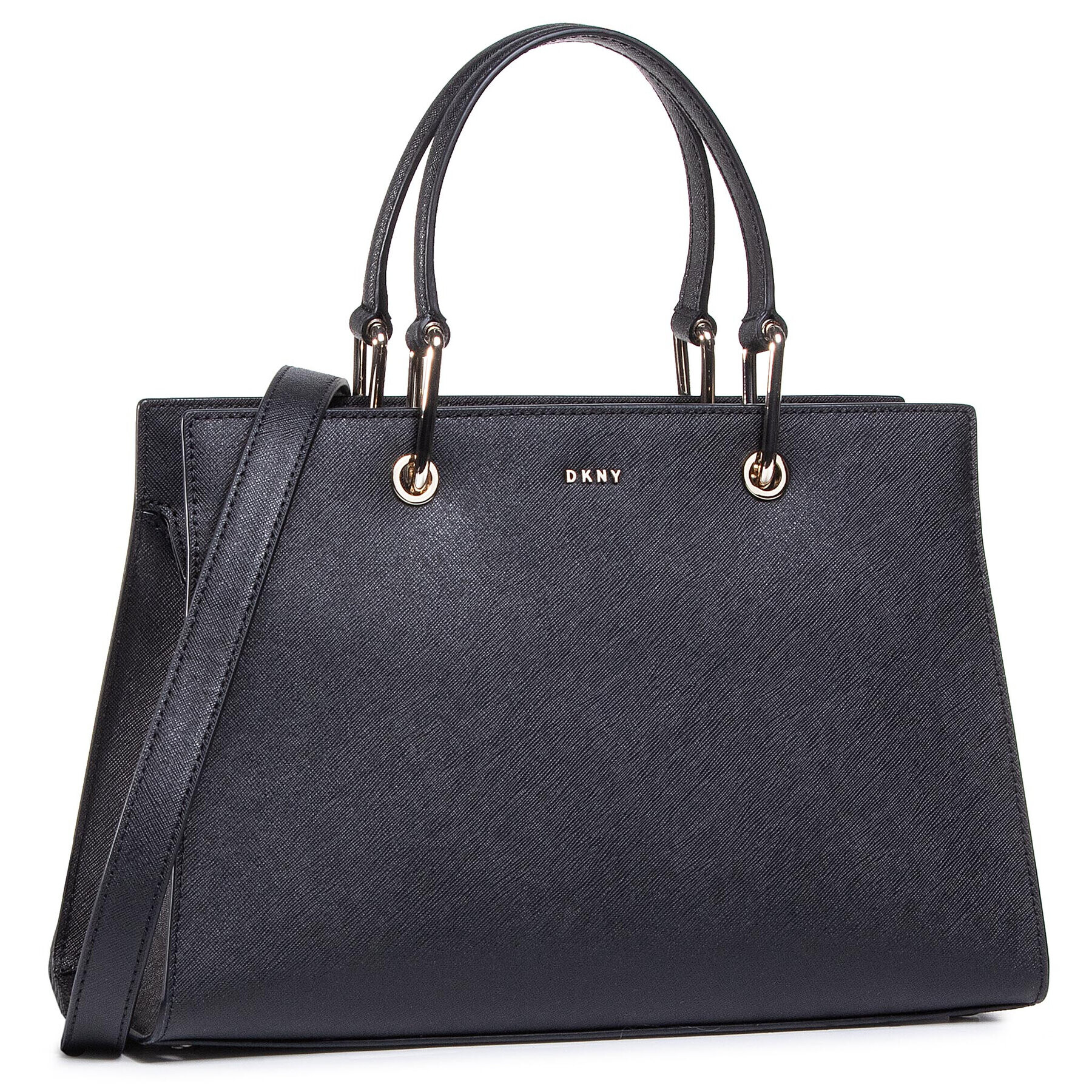 DKNY Дамска чанта Julius Md Satchel R93D1E08 Черен - Pepit.bg