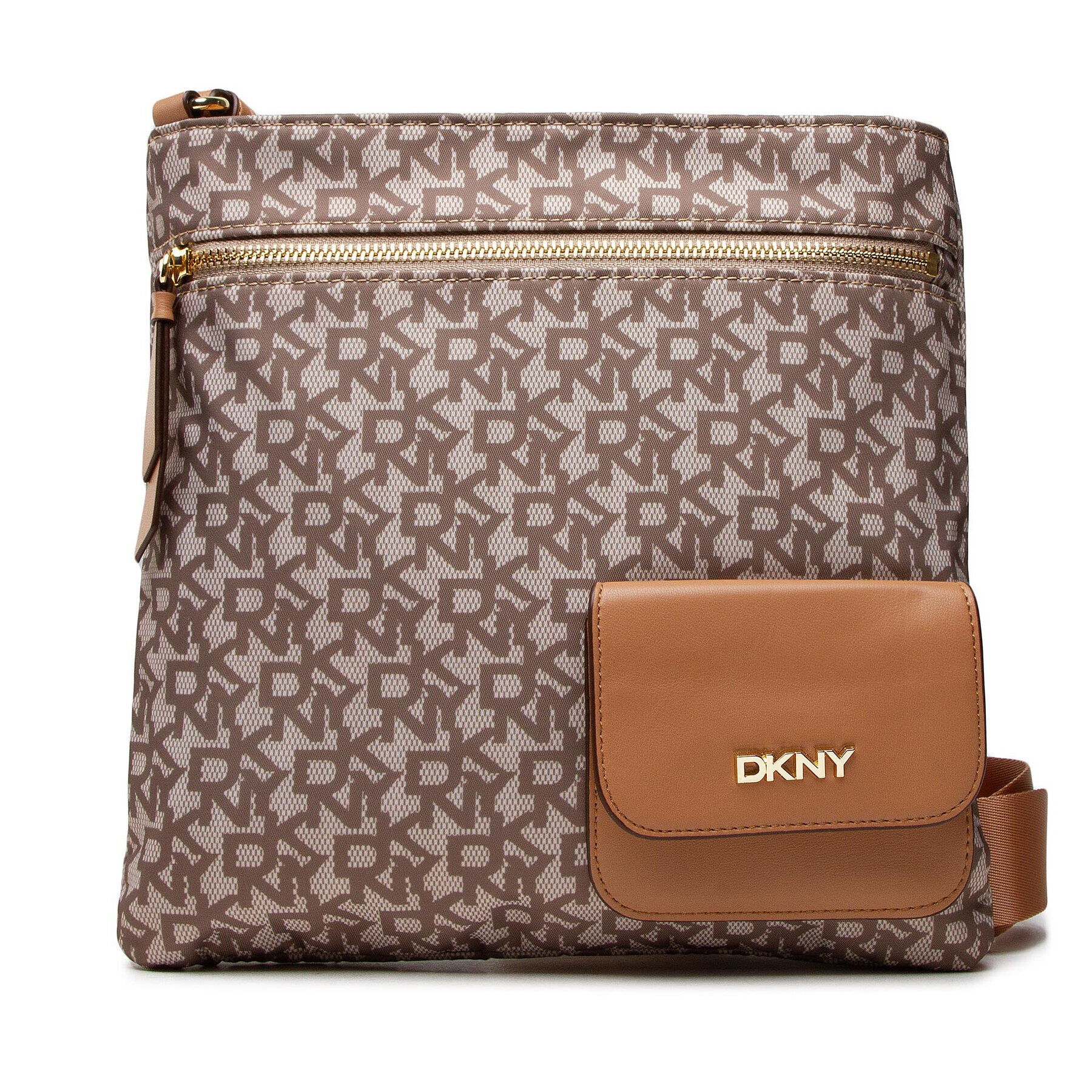 DKNY Дамска чанта Livvy Crossbody R21EIR56 Бежов - Pepit.bg