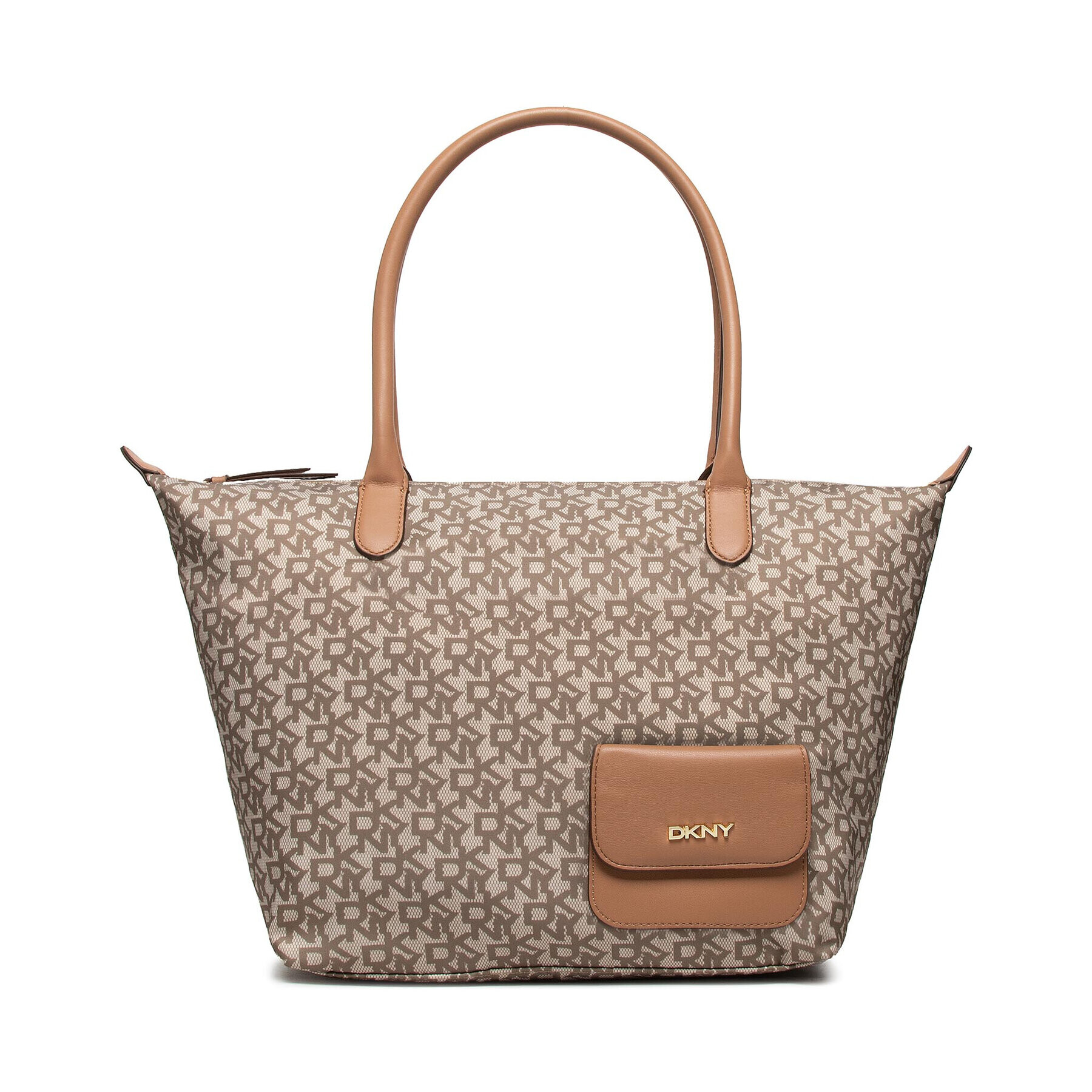 DKNY Дамска чанта Livvy Tote R21AIR52 Кафяв - Pepit.bg