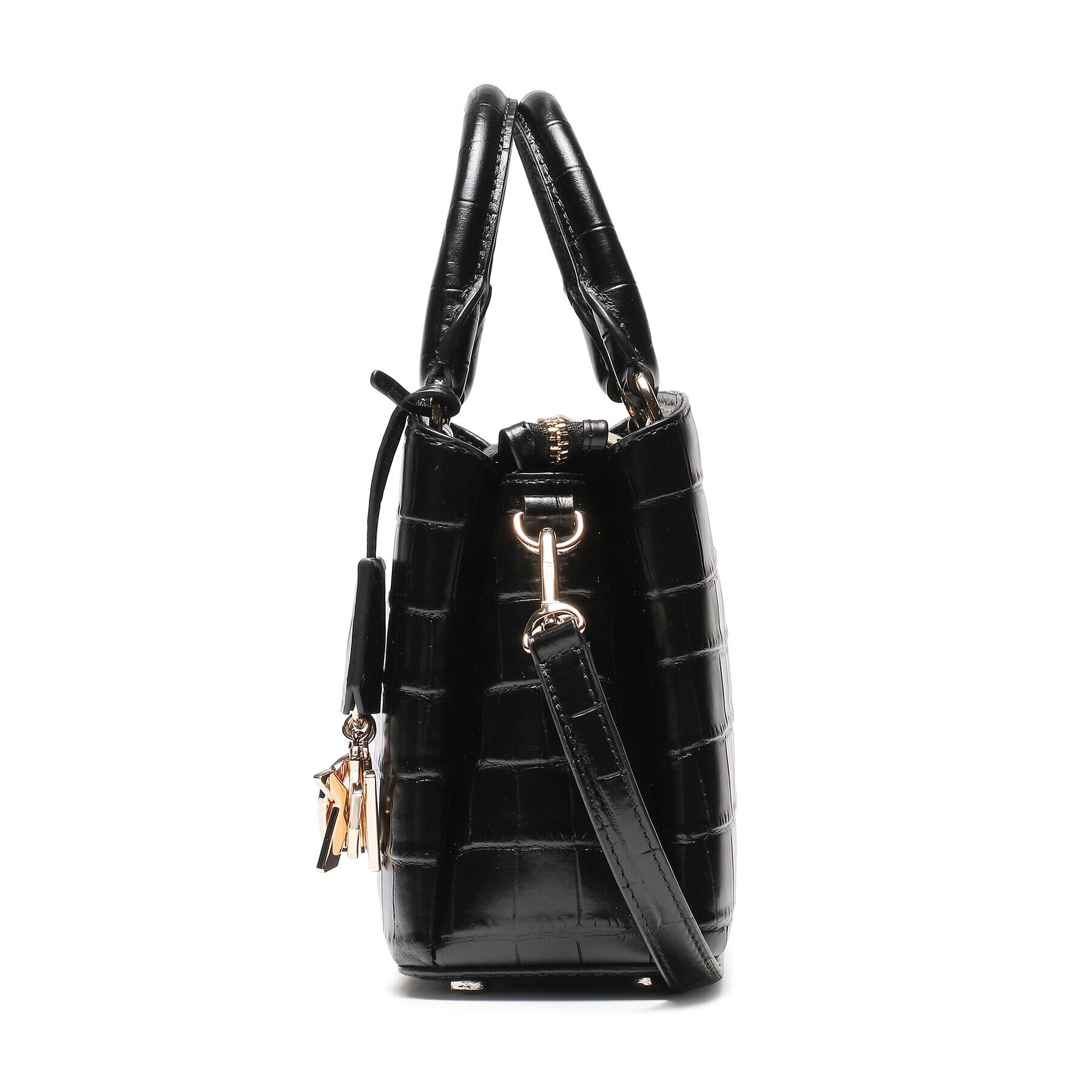 DKNY Дамска чанта Paige Sm Satchel R23DP465 Черен - Pepit.bg