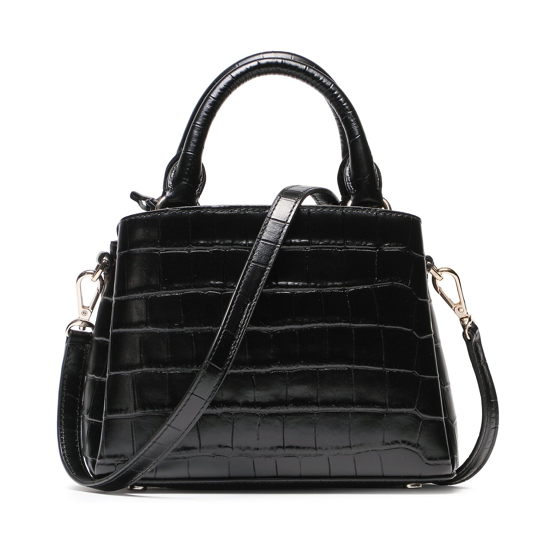 DKNY Дамска чанта Paige Sm Satchel R23DP465 Черен - Pepit.bg