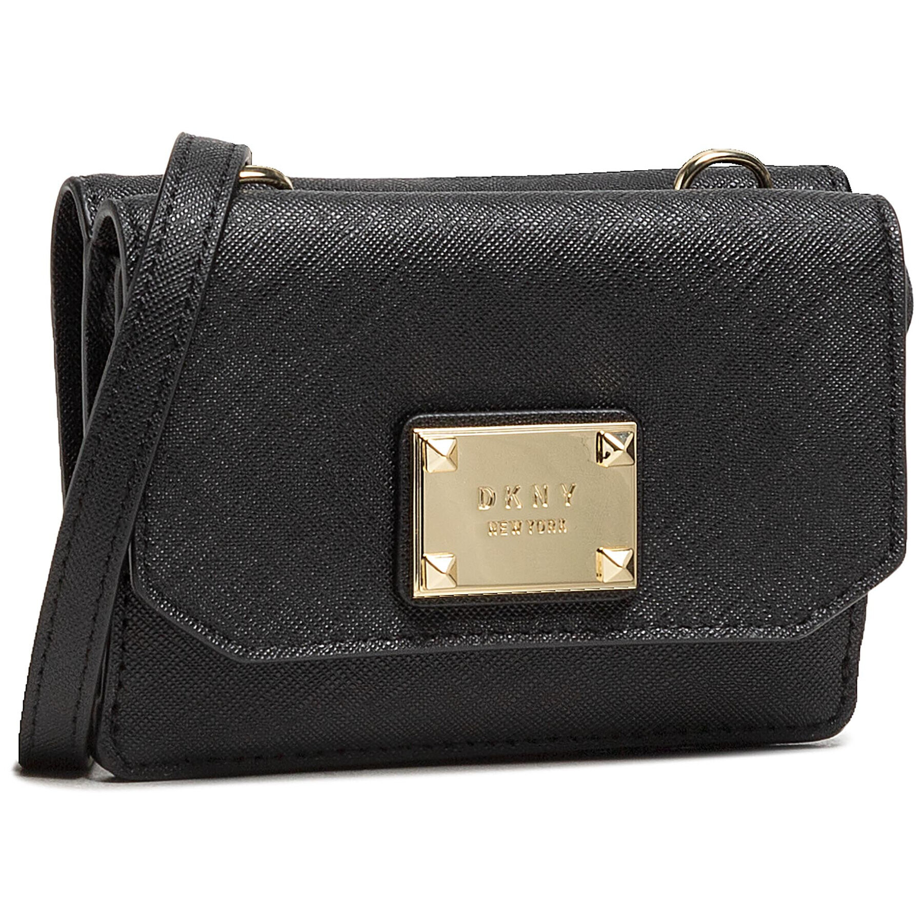 DKNY Дамска чанта Pearl Mini Flap R04Y1L59 Черен - Pepit.bg