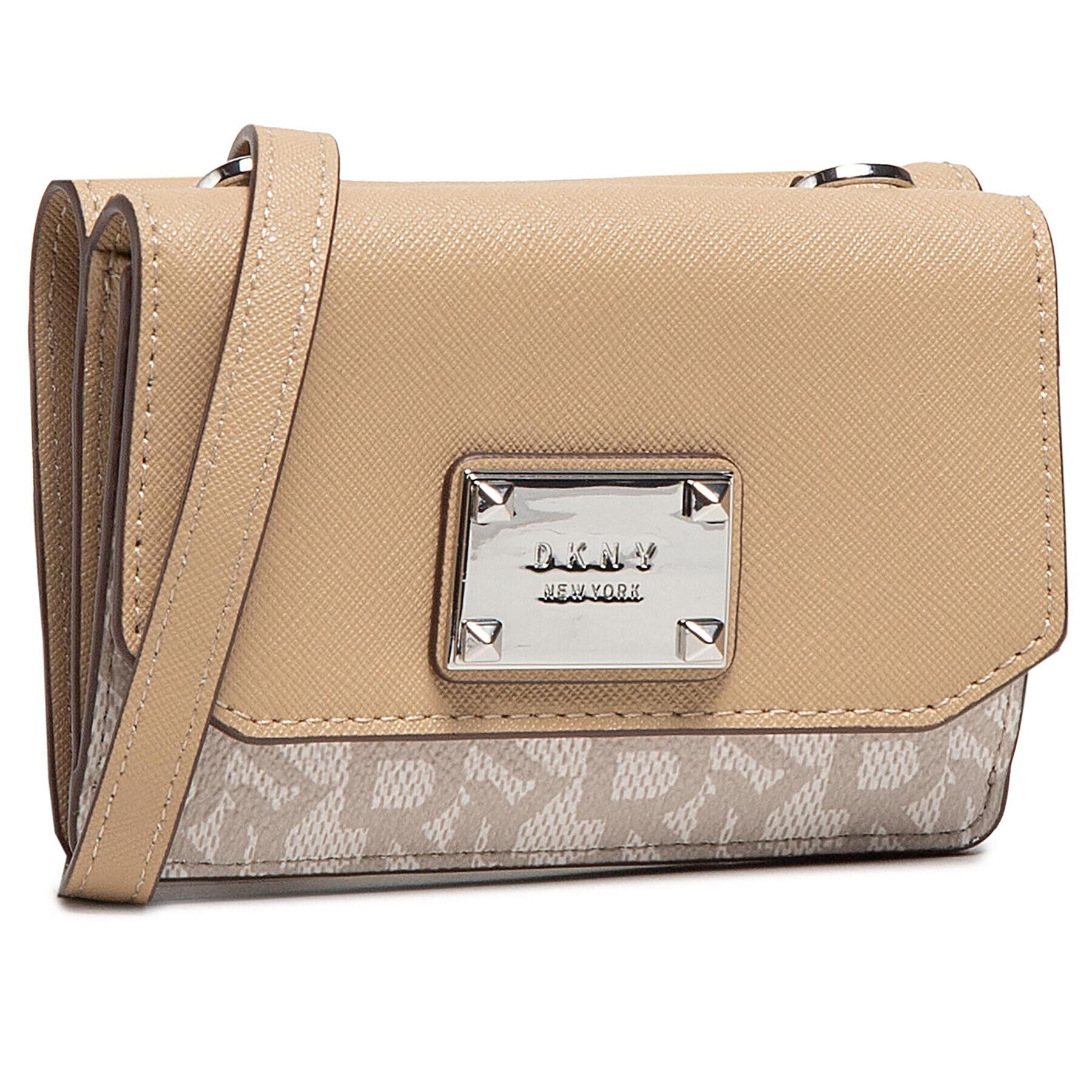 DKNY Дамска чанта Perla Mini Flap R04YJL59 Бежов - Pepit.bg