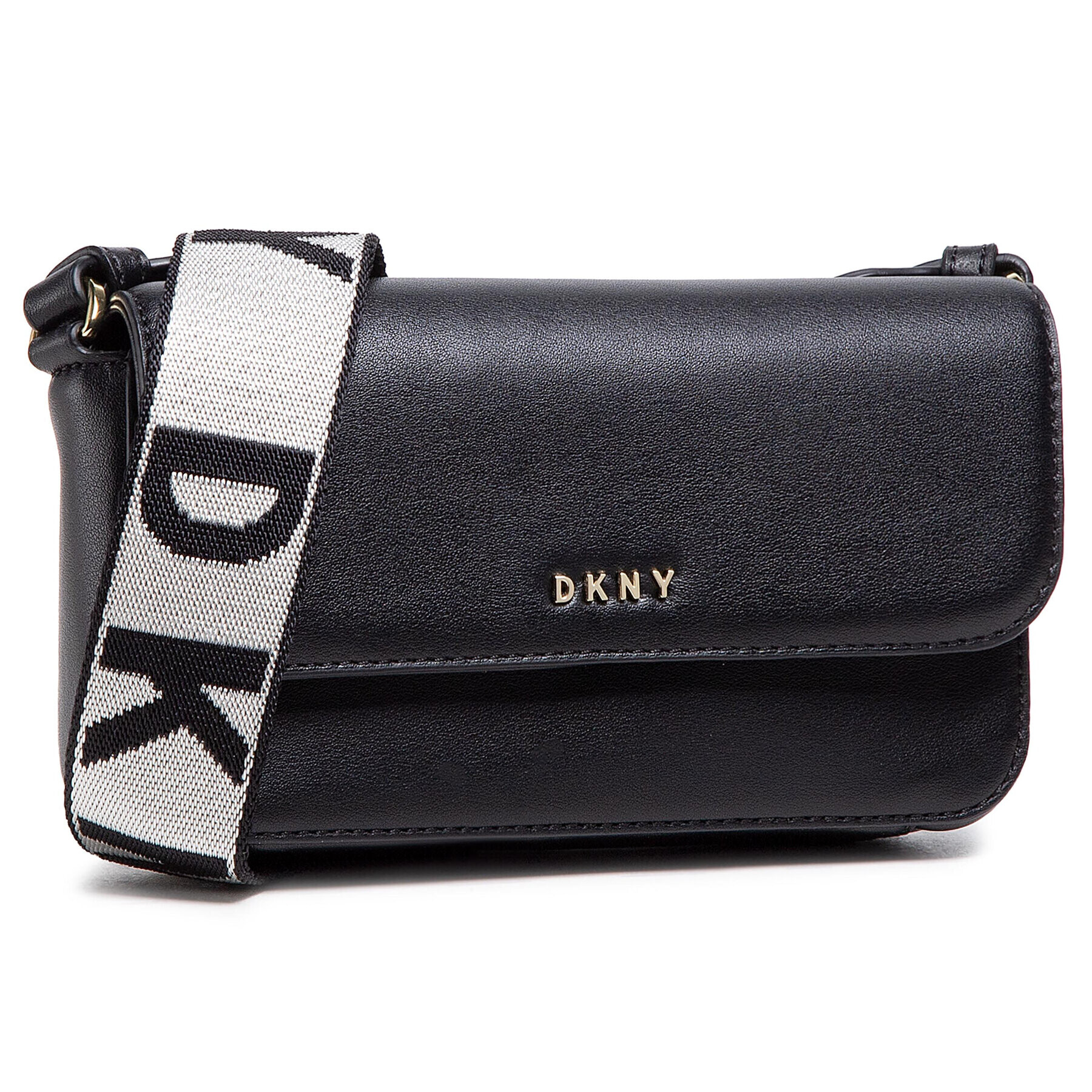 DKNY Дамска чанта Winonna Flap Crossbo R11EKM30 Черен - Pepit.bg