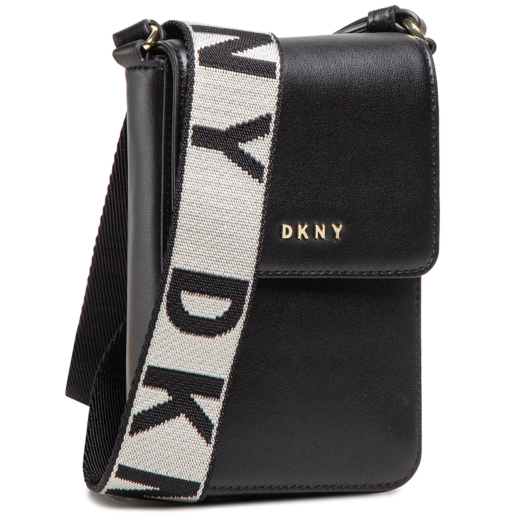 DKNY Дамска чанта Winonna Flap Phone C R11EKM09 Черен - Pepit.bg