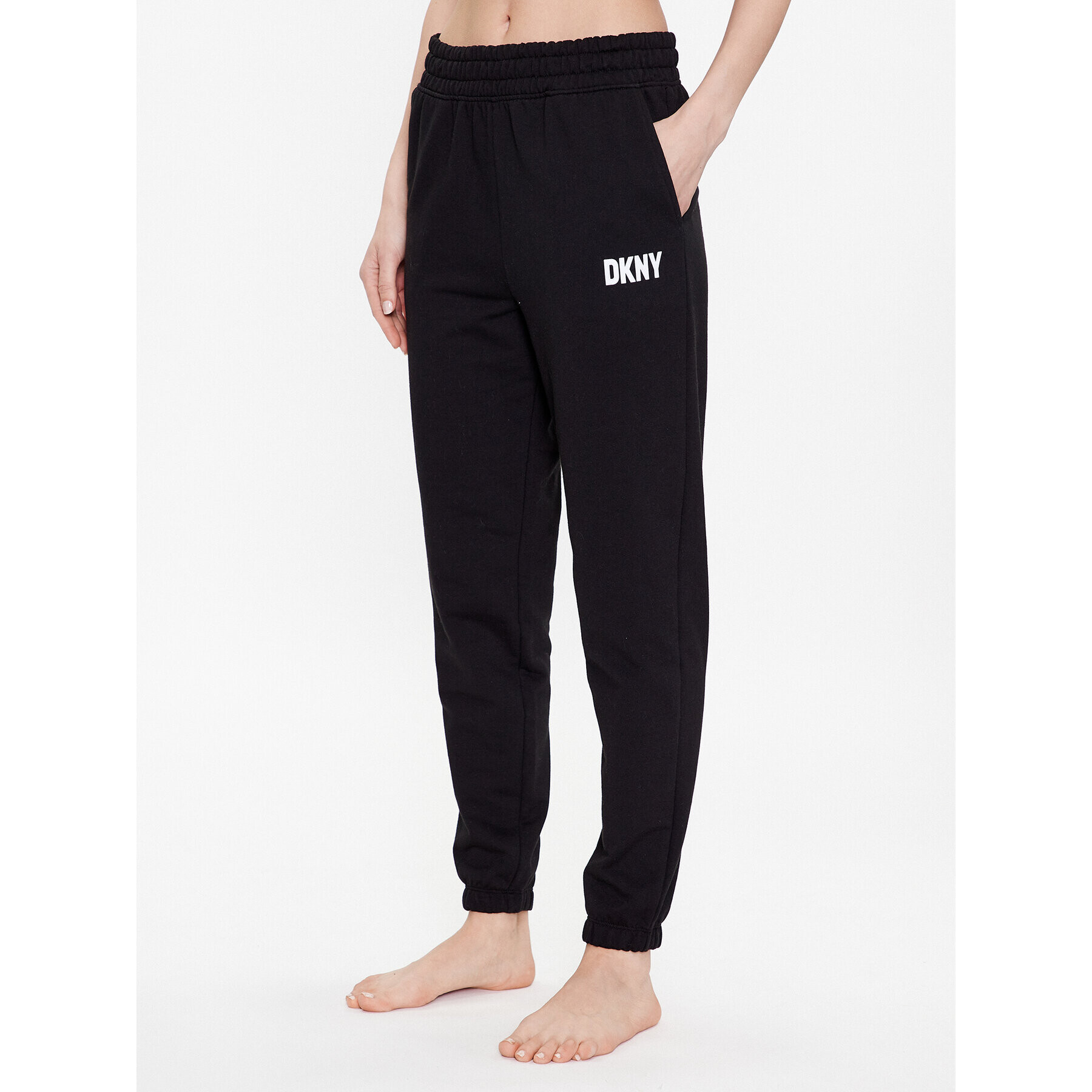 DKNY Долнище на пижама YI2822629 Черен Regular Fit - Pepit.bg