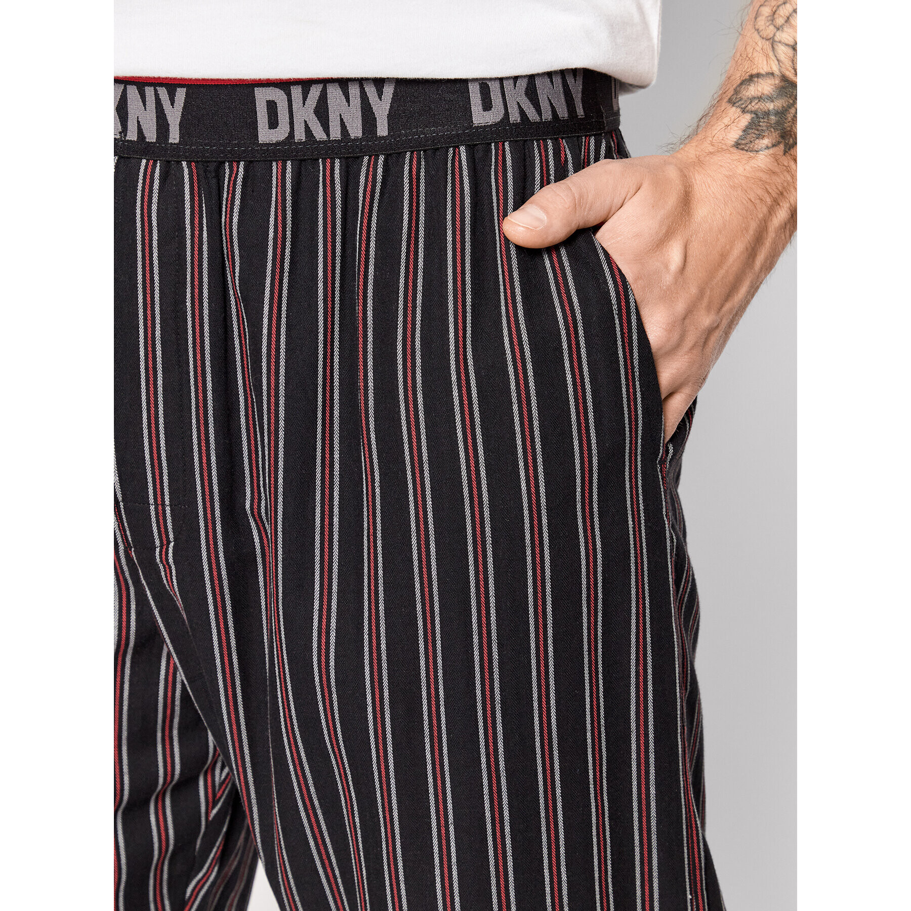 DKNY Долнище на пижама N5_6794_DKY Черен Relaxed Fit - Pepit.bg