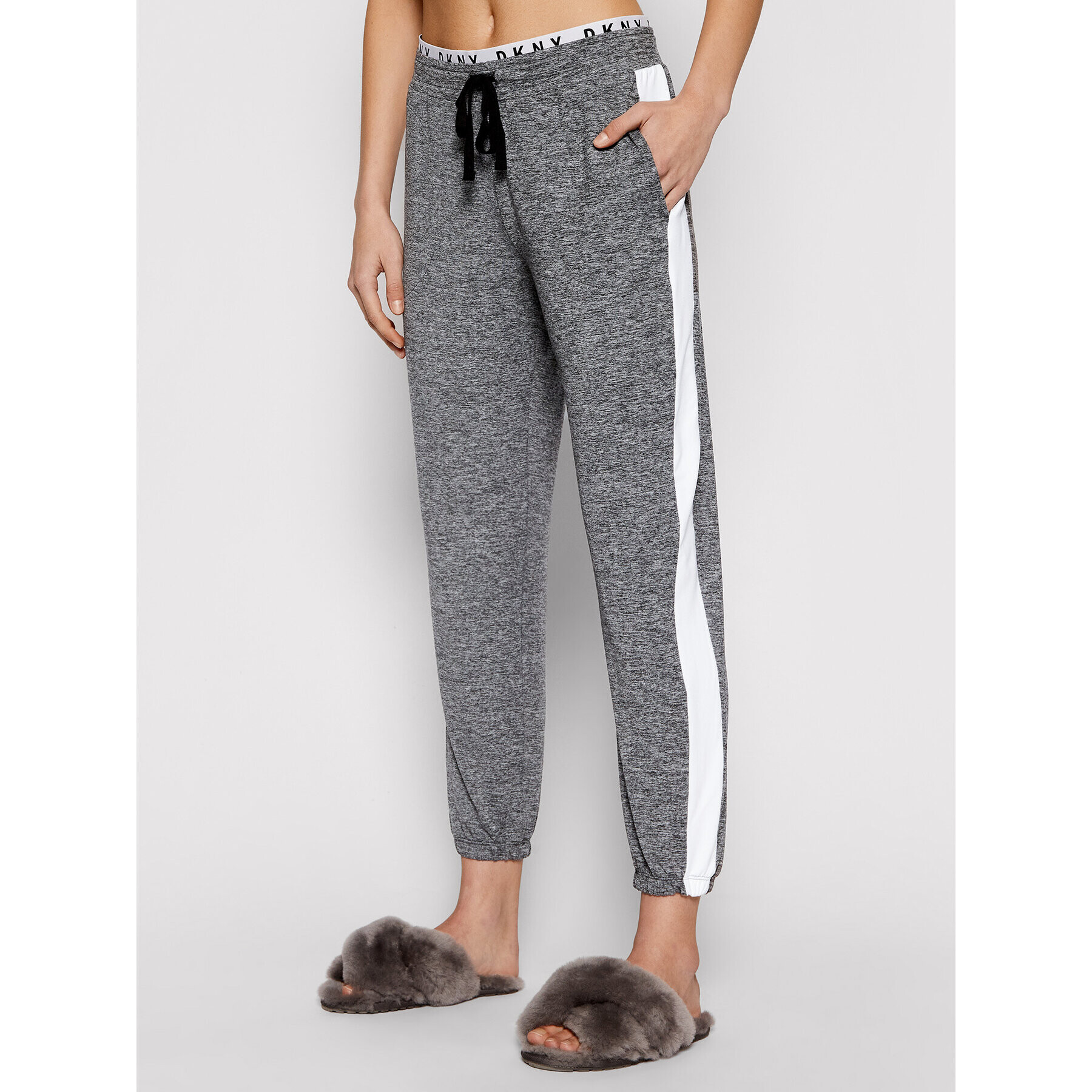 DKNY Долнище на пижама YI2722471 Сив Regular Fit - Pepit.bg