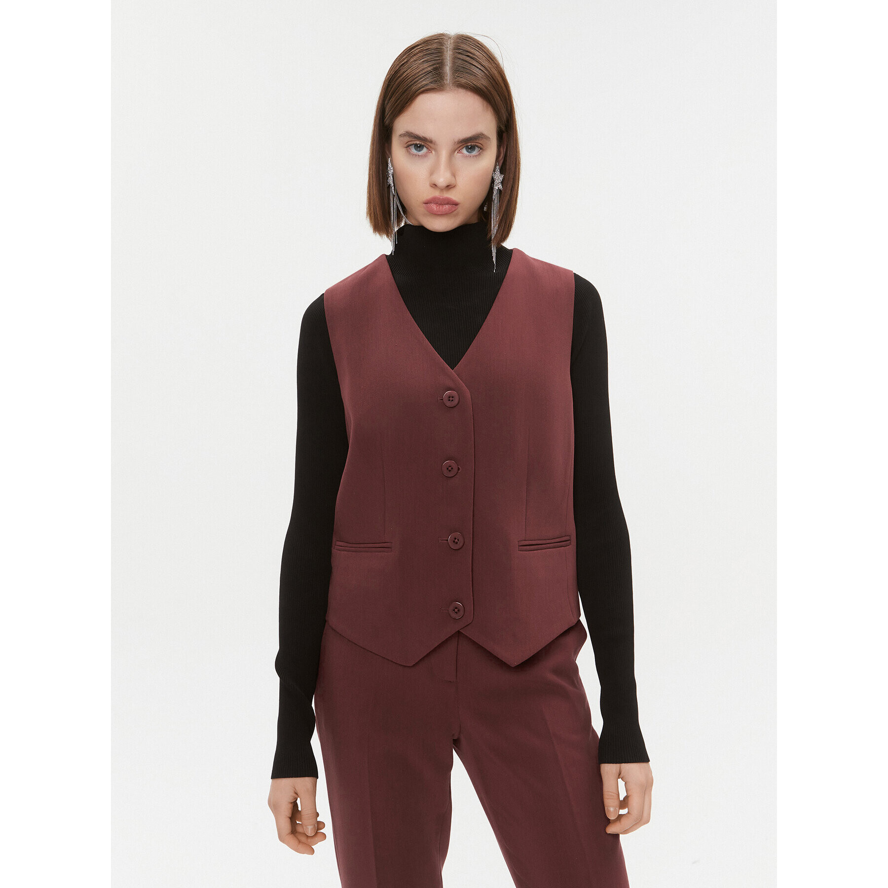 DKNY Елек UG3VX083 Бордо Regular Fit - Pepit.bg