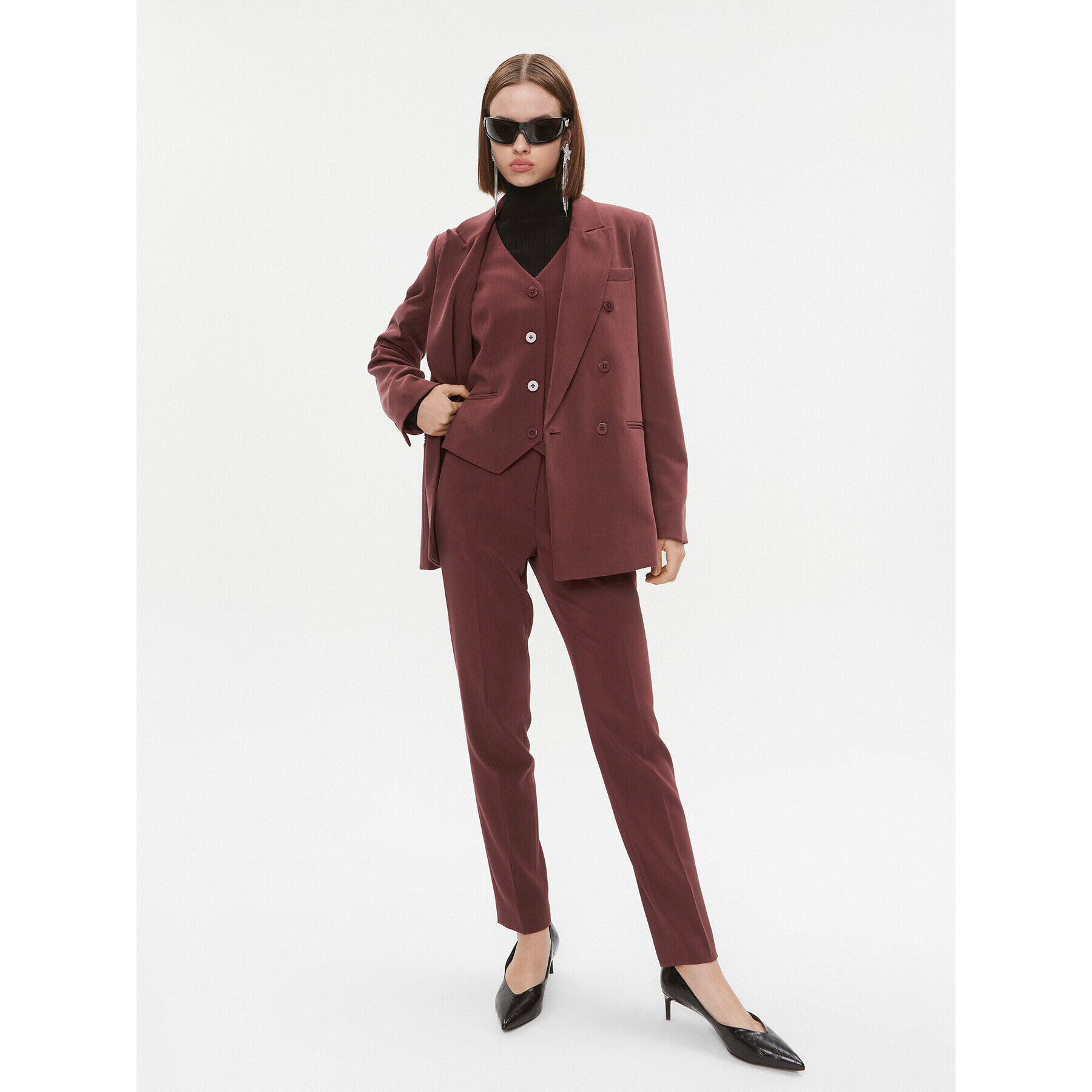 DKNY Елек UG3VX083 Бордо Regular Fit - Pepit.bg