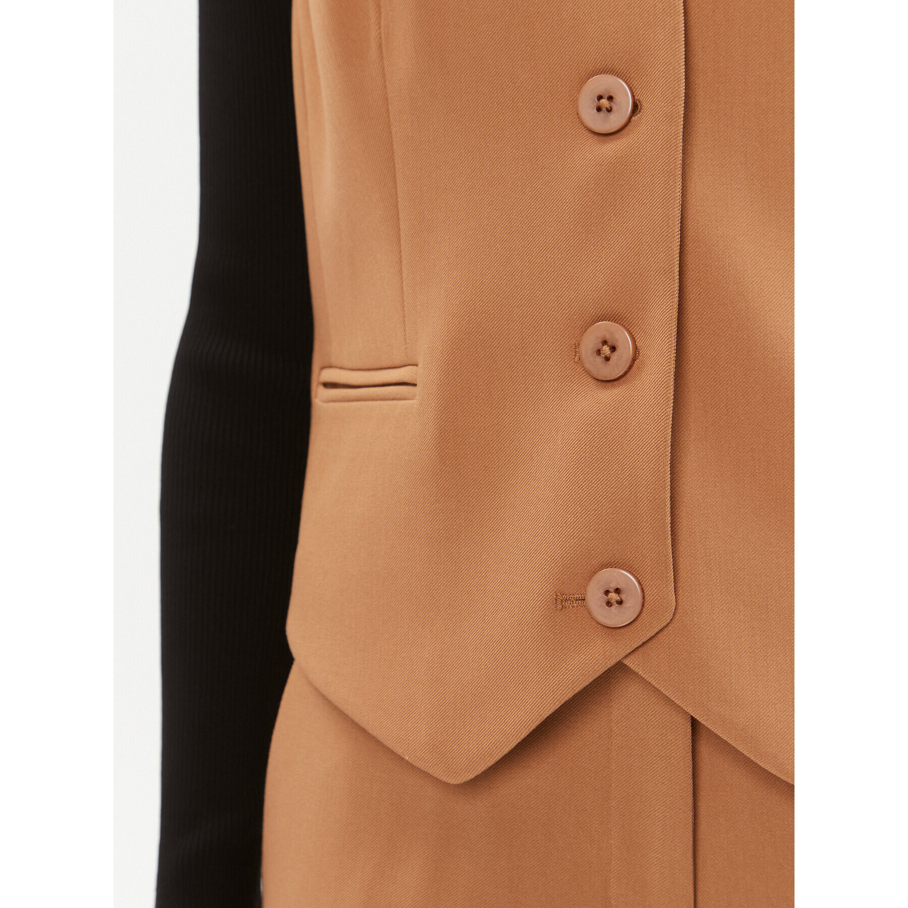 DKNY Елек UG3VX083 Кафяв Regular Fit - Pepit.bg