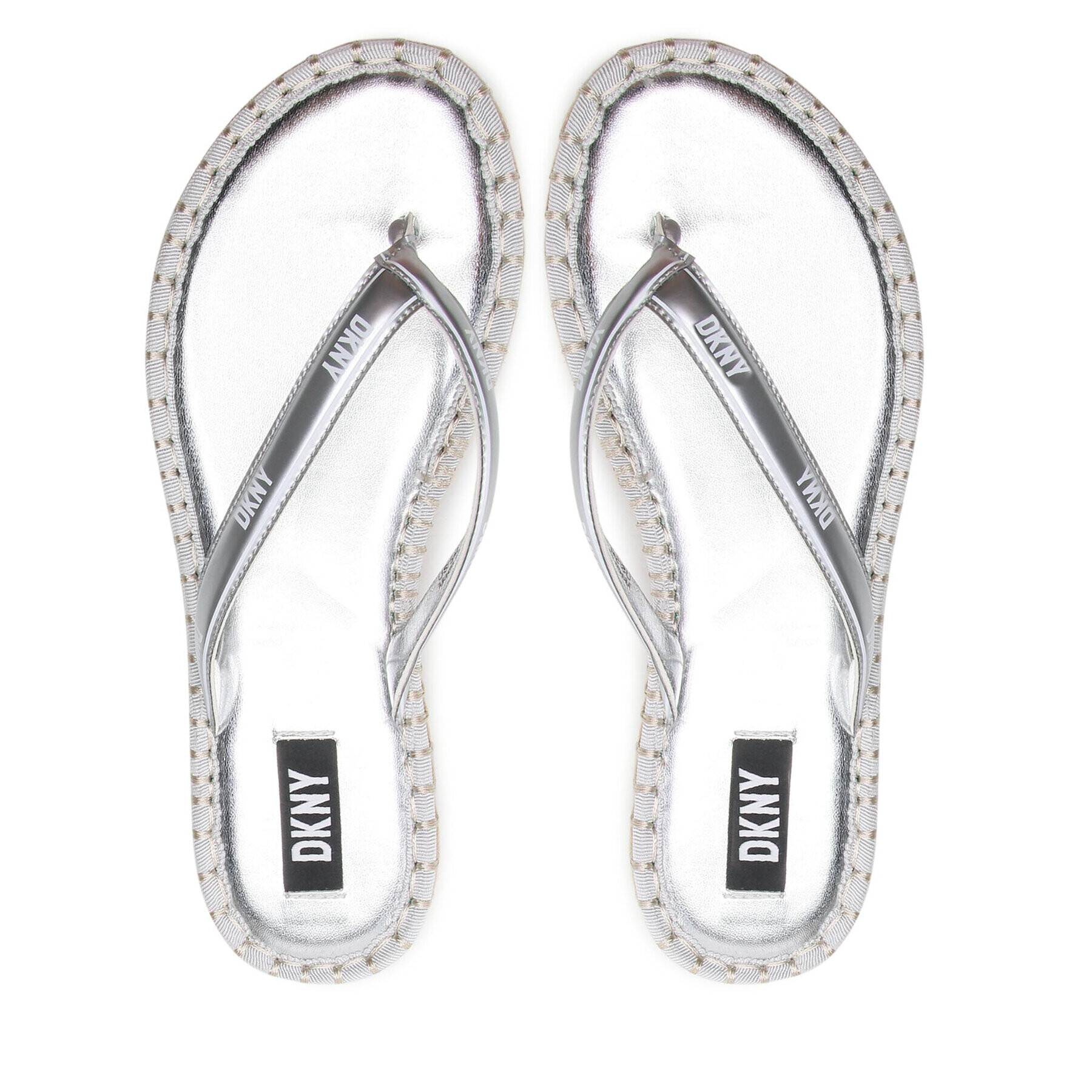 DKNY Еспадрили Tabatha K1206139 Сребрист - Pepit.bg