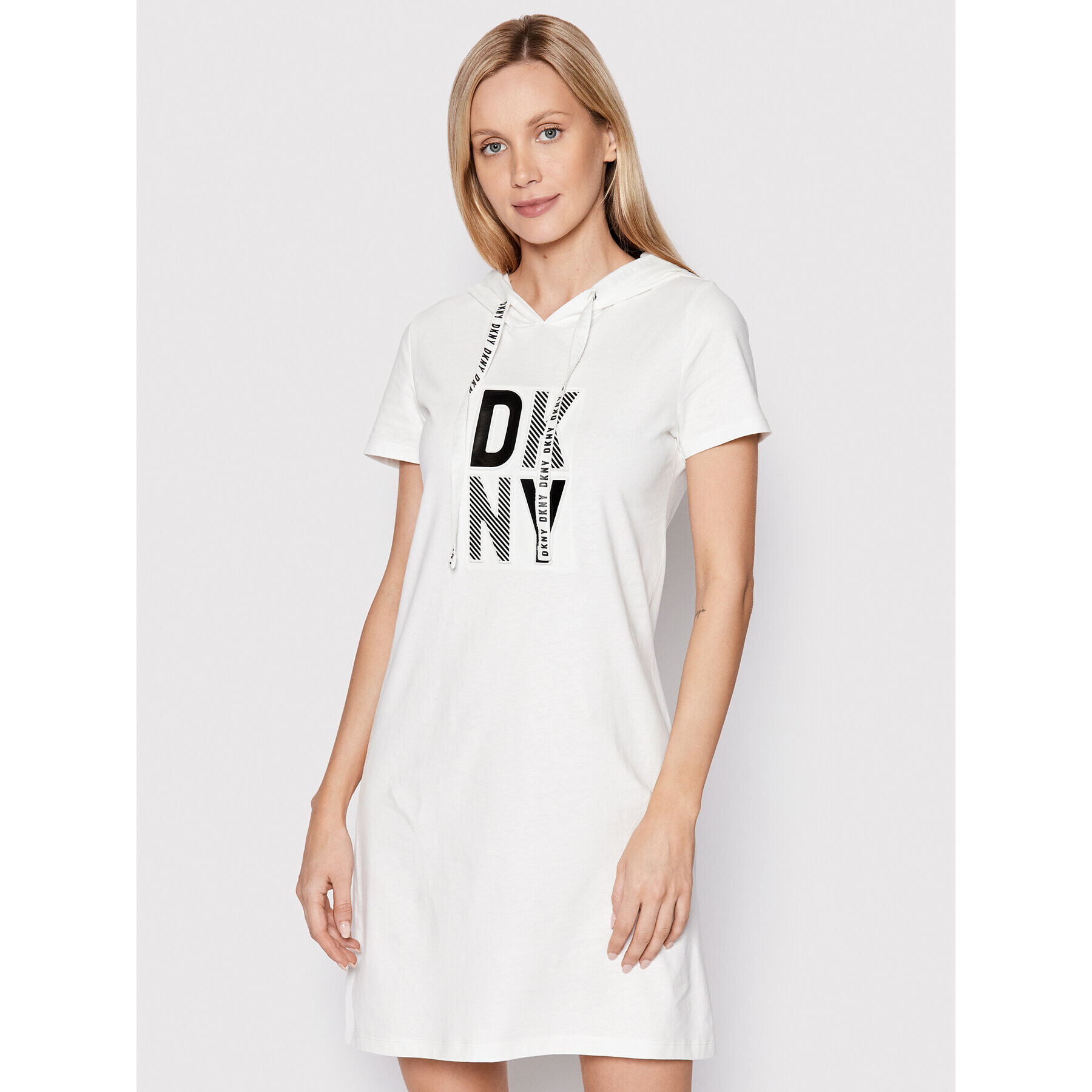 DKNY Ежедневна рокля DD2A3218 Бял Regular Fit - Pepit.bg