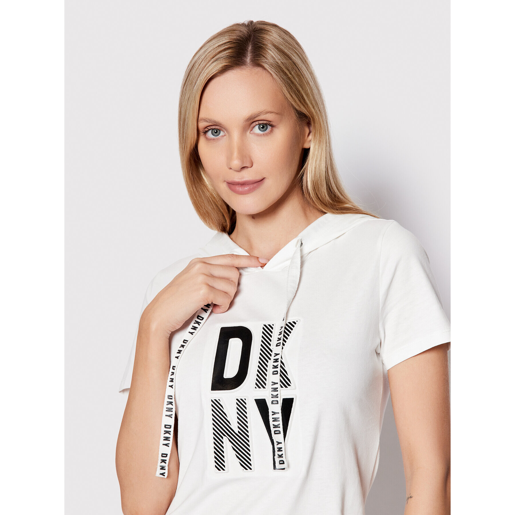 DKNY Ежедневна рокля DD2A3218 Бял Regular Fit - Pepit.bg
