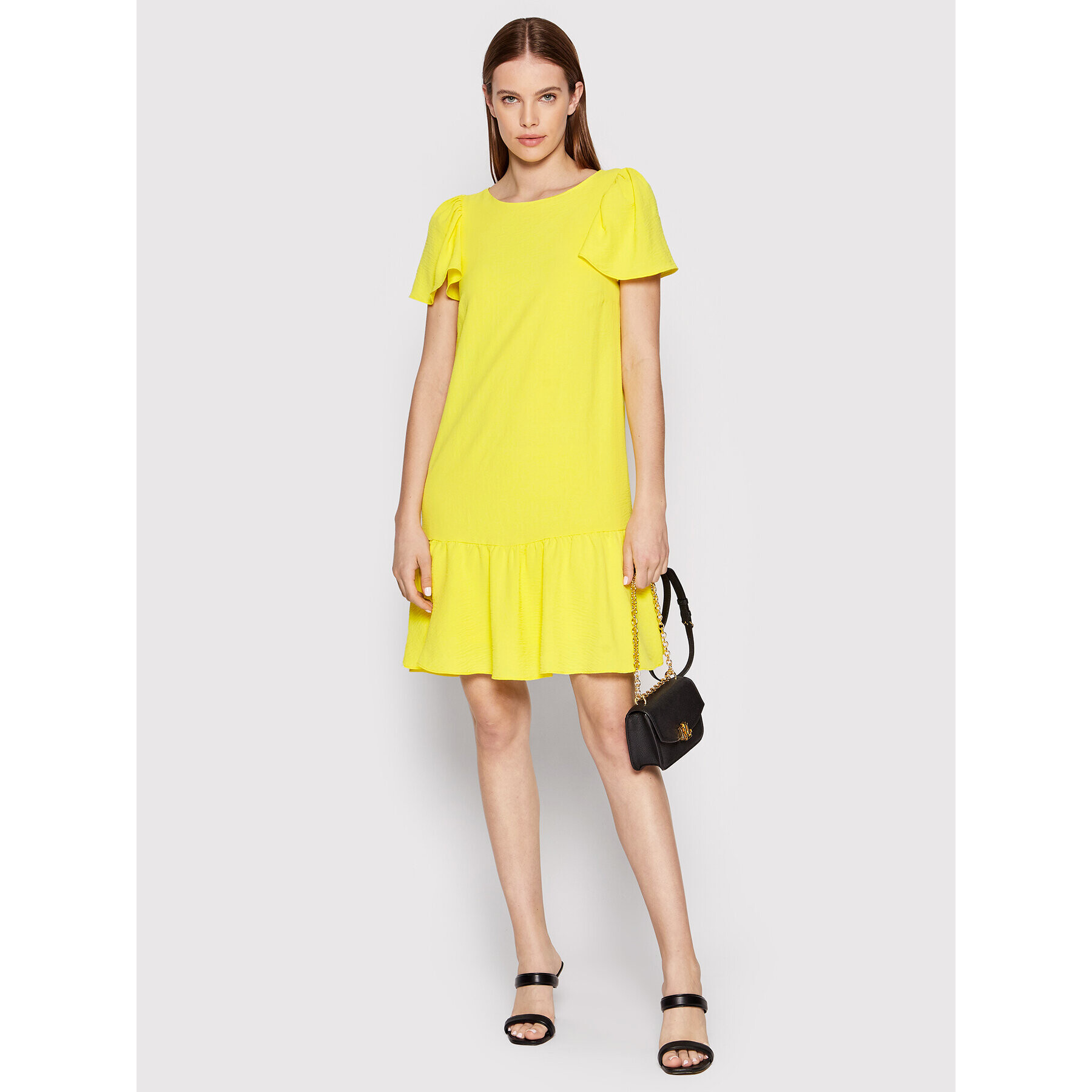DKNY Ежедневна рокля DD2A759A Жълт Relaxed Fit - Pepit.bg