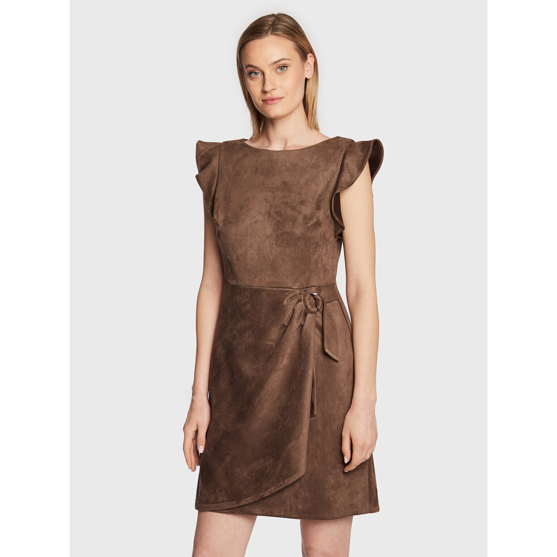 DKNY Ежедневна рокля DD2G1604 Кафяв Regular Fit - Pepit.bg