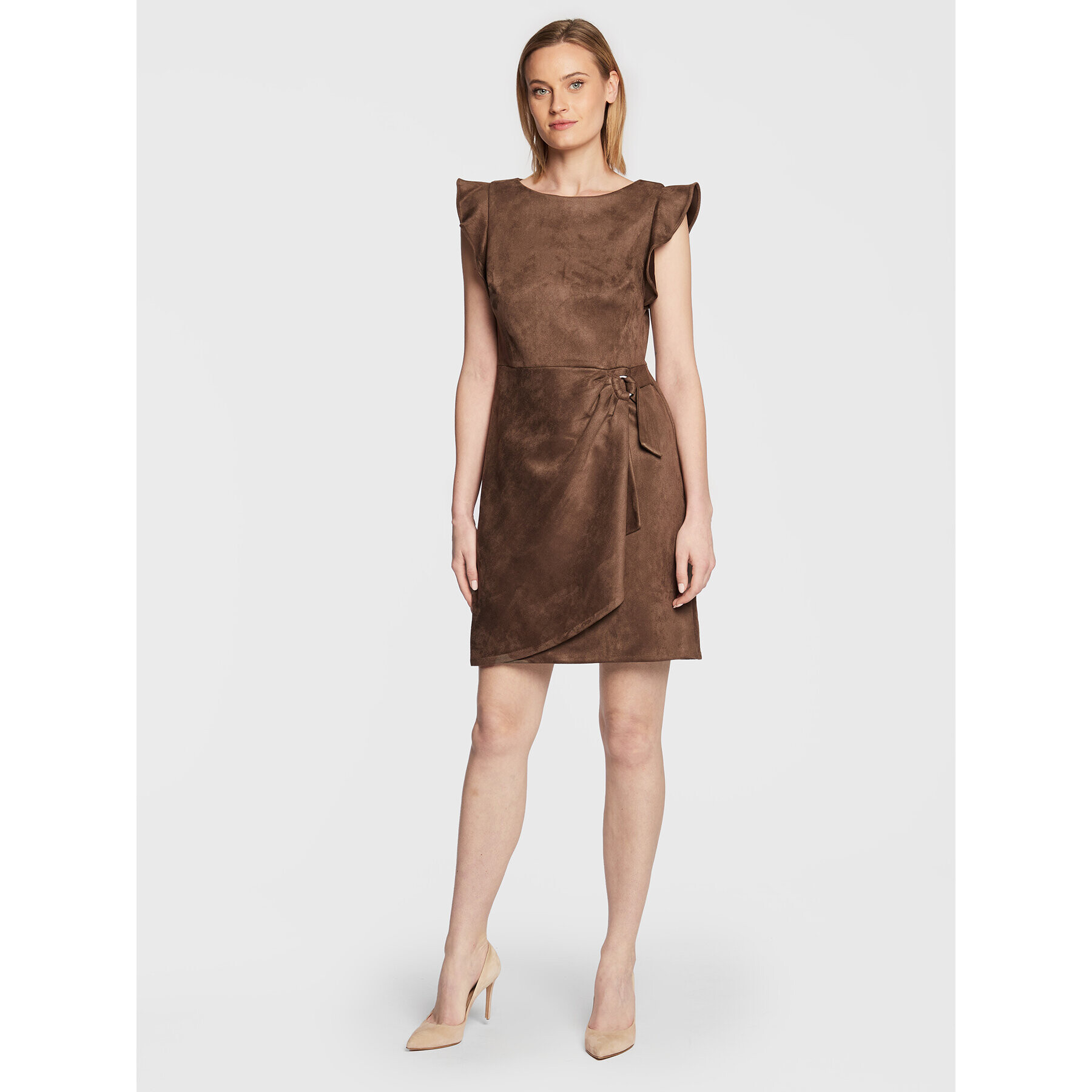 DKNY Ежедневна рокля DD2G1604 Кафяв Regular Fit - Pepit.bg