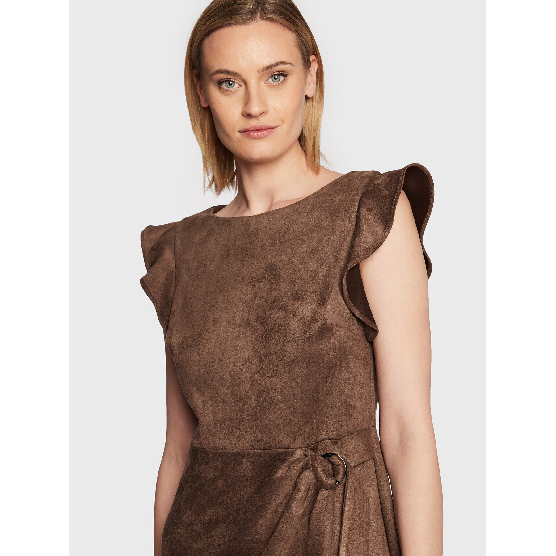 DKNY Ежедневна рокля DD2G1604 Кафяв Regular Fit - Pepit.bg